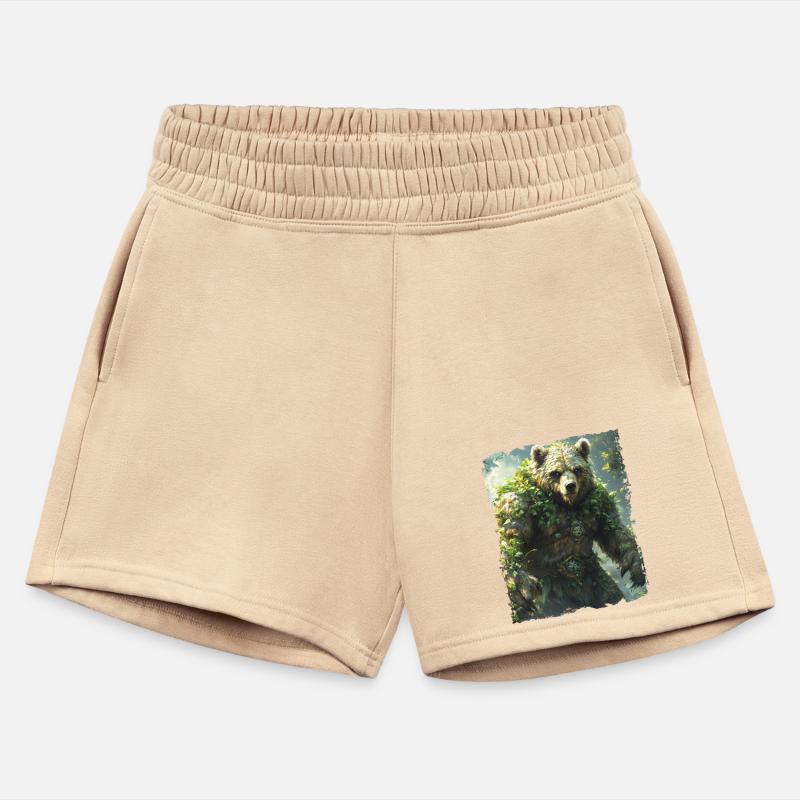 Wild Nature Bear with Green Forest Energy