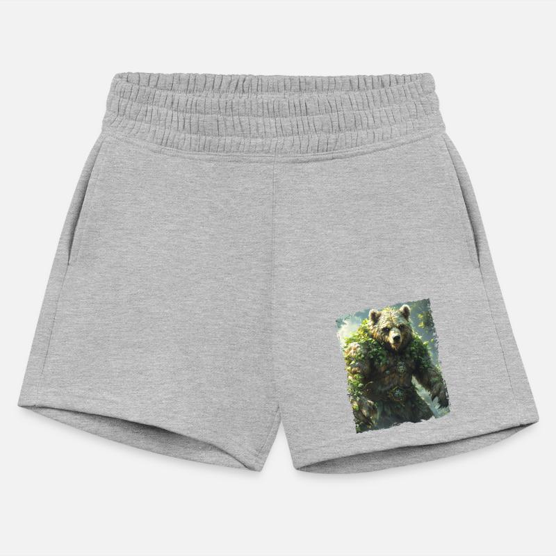 Wild Nature Bear with Green Forest Energy