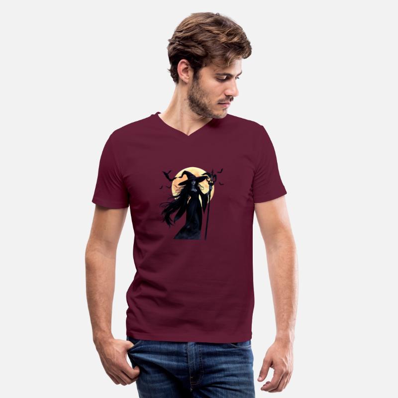 Witch Sorceress under the Blood Moon