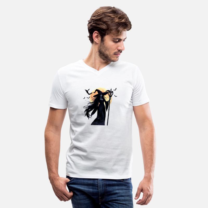 Witch Sorceress under the Blood Moon