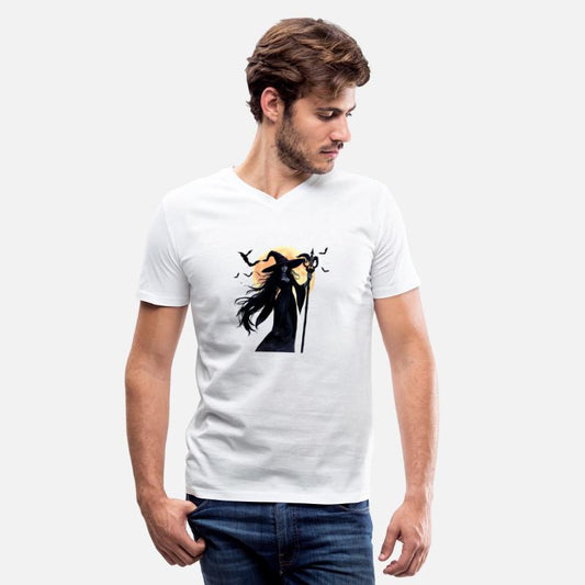 Witch Sorceress under the Blood Moon