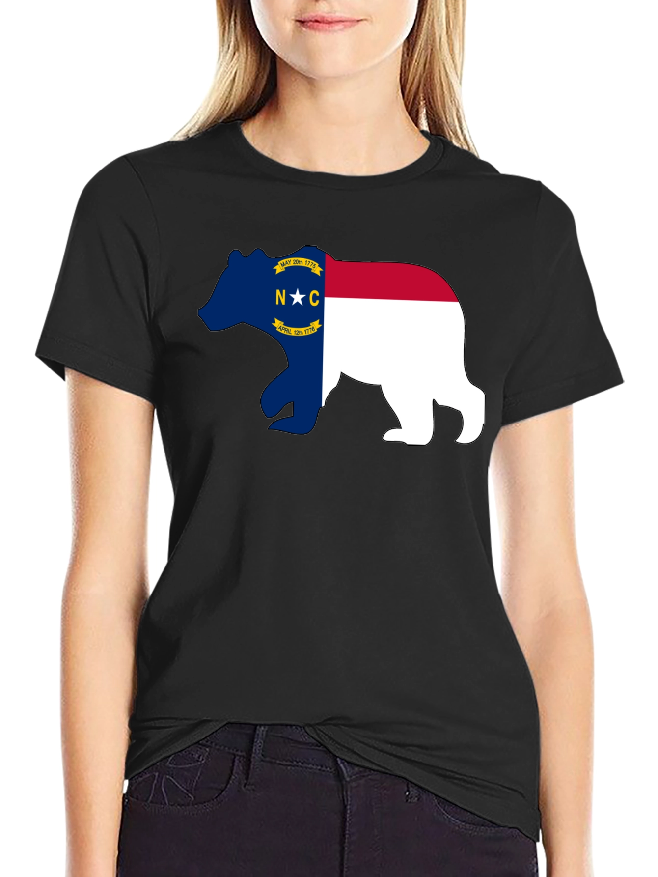 NC Bear Flag Graphic T-Shirt