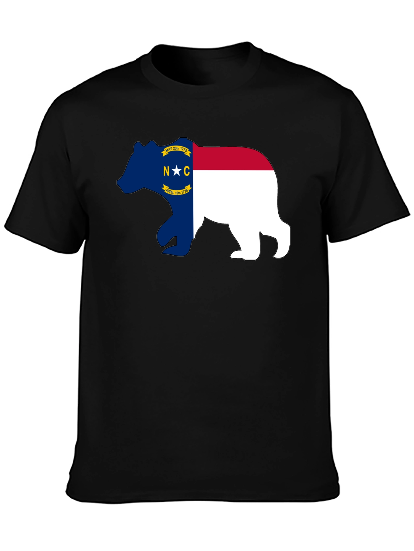 NC Bear Flag Graphic T-Shirt
