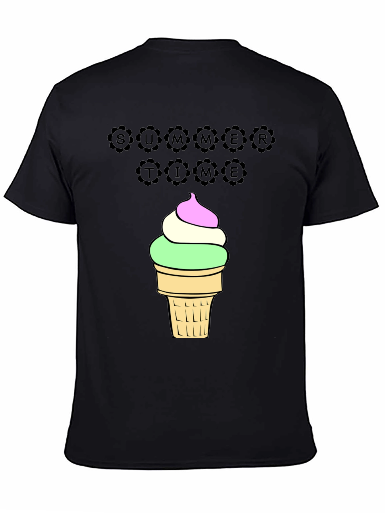 Summer Time Ice Cream Graphic T-Shirt
