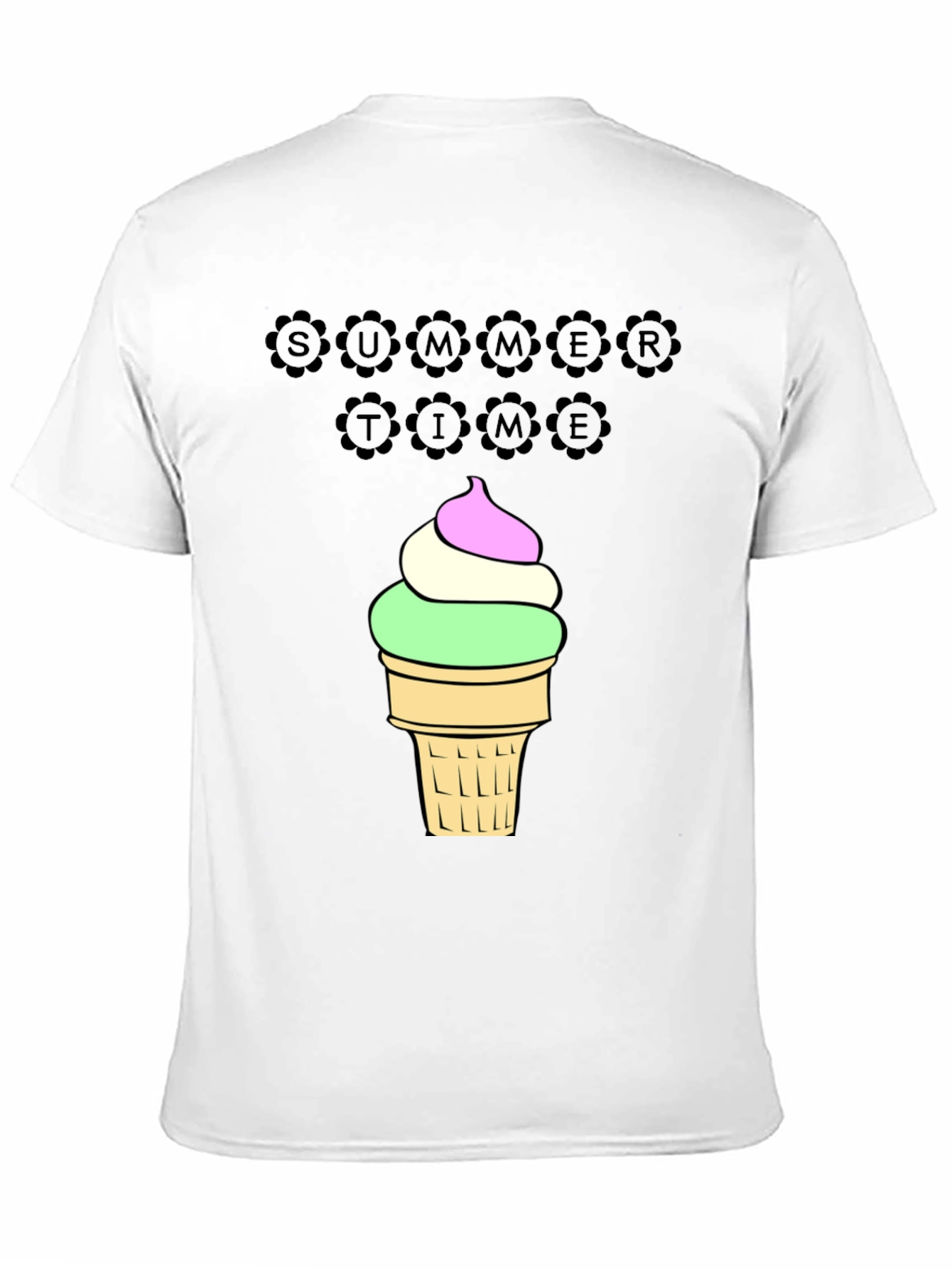 Summer Time Ice Cream Graphic T-Shirt