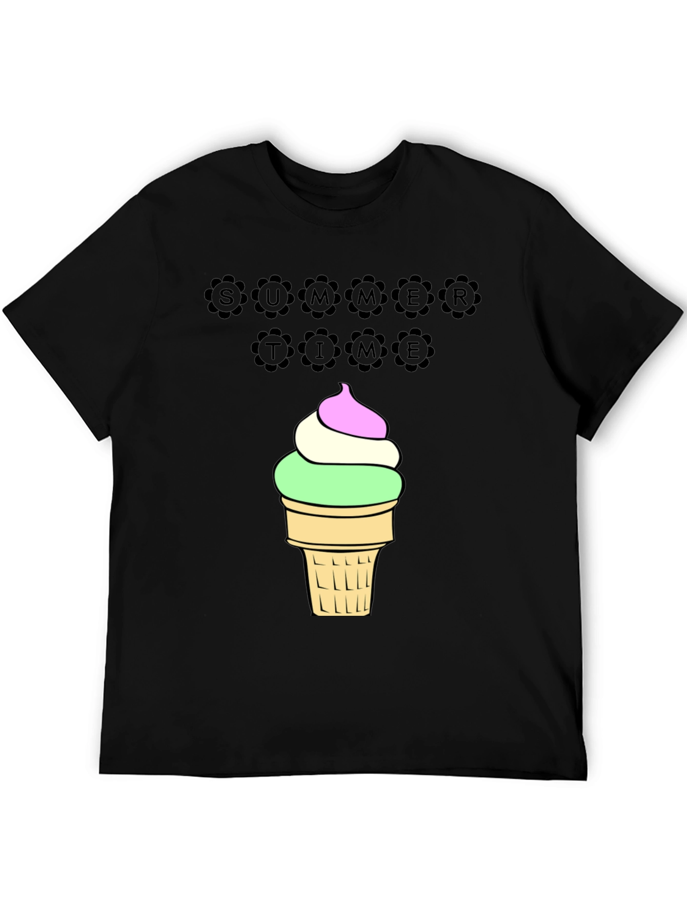 Summer Time Ice Cream Graphic T-Shirt