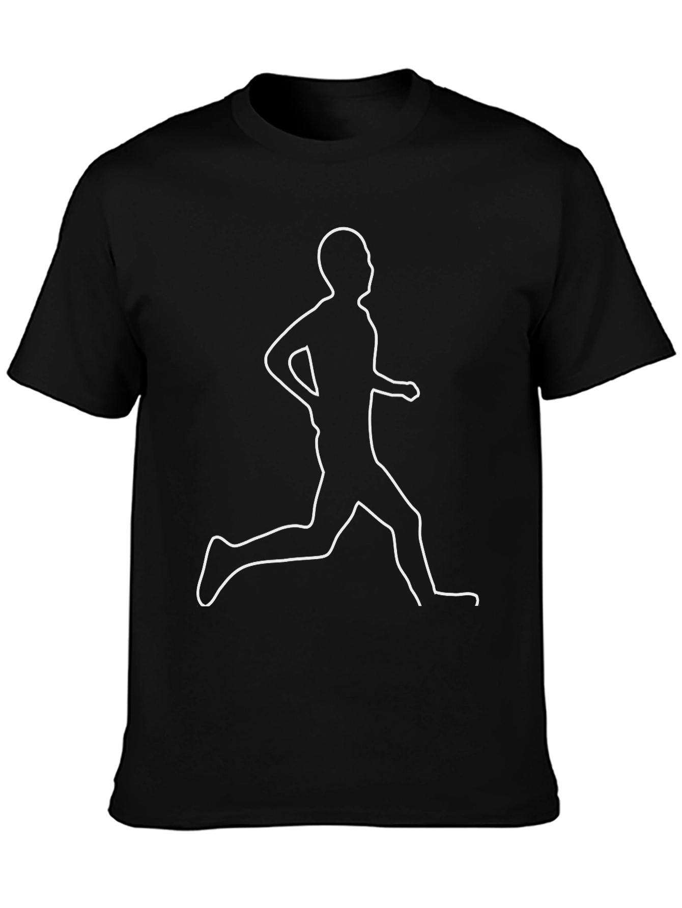 Runner Graphic Tee - Stylish Black Shirt