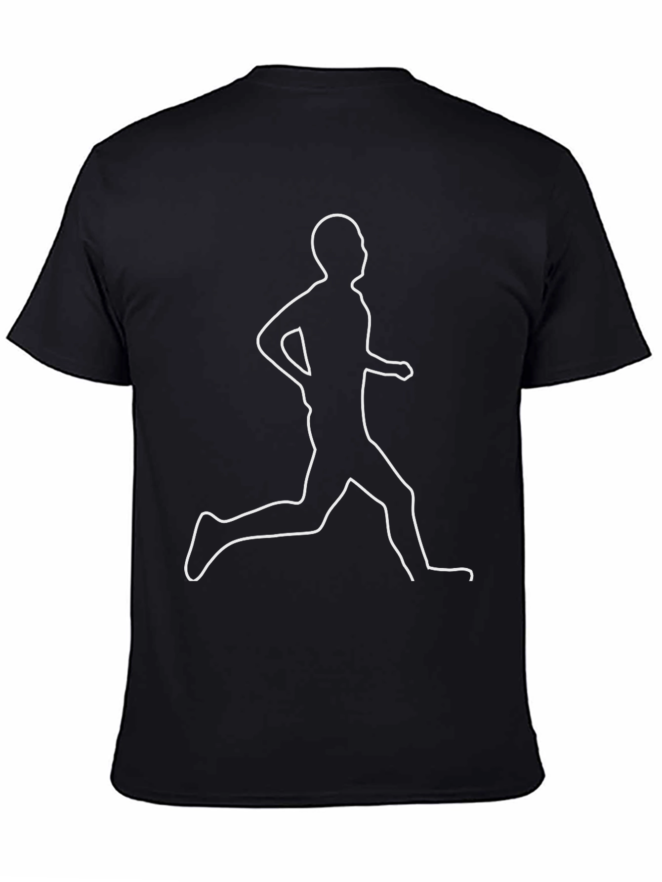 Runner Graphic Tee - Stylish Black Shirt