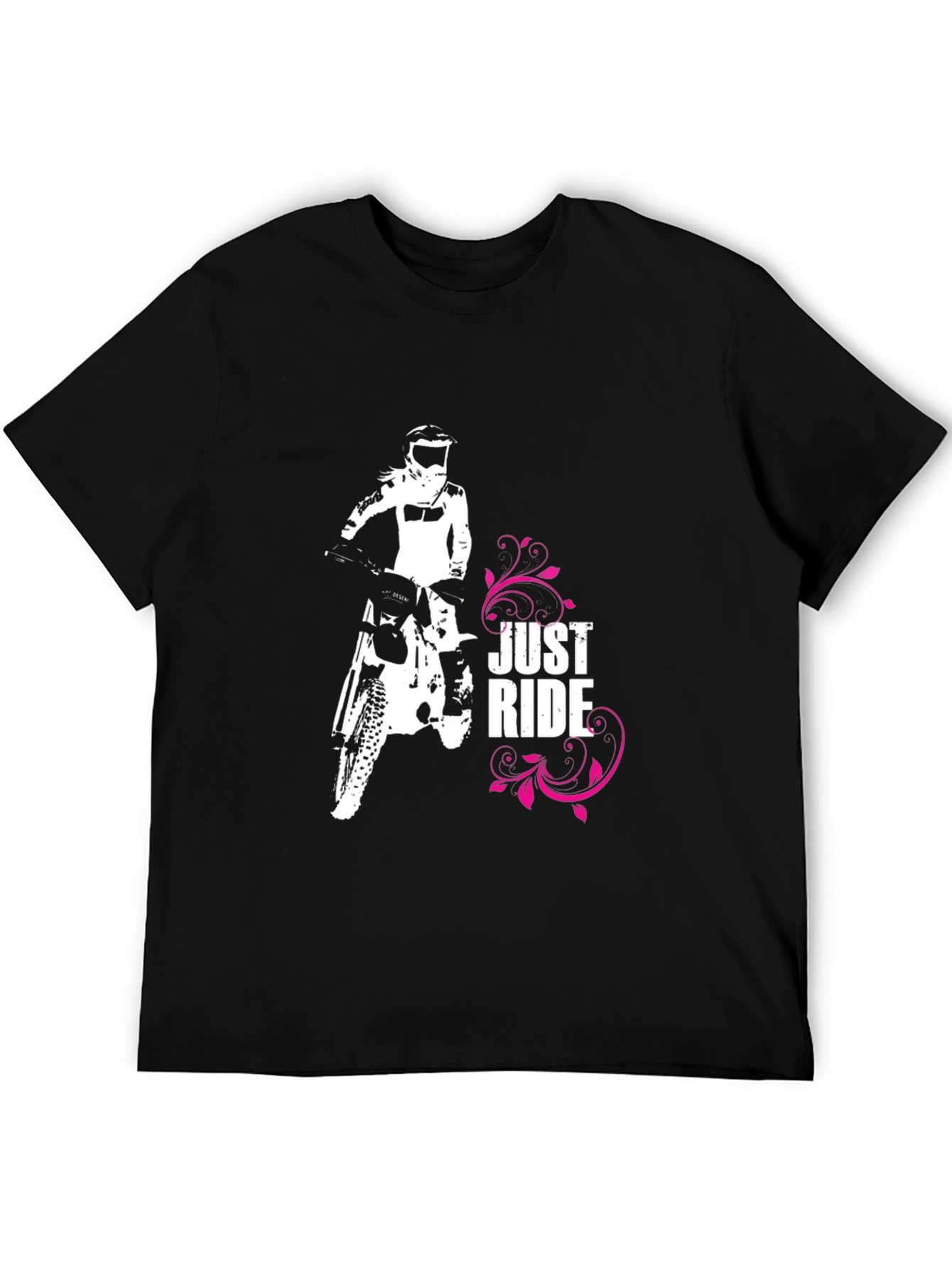 Just Ride Black Graphic Tee