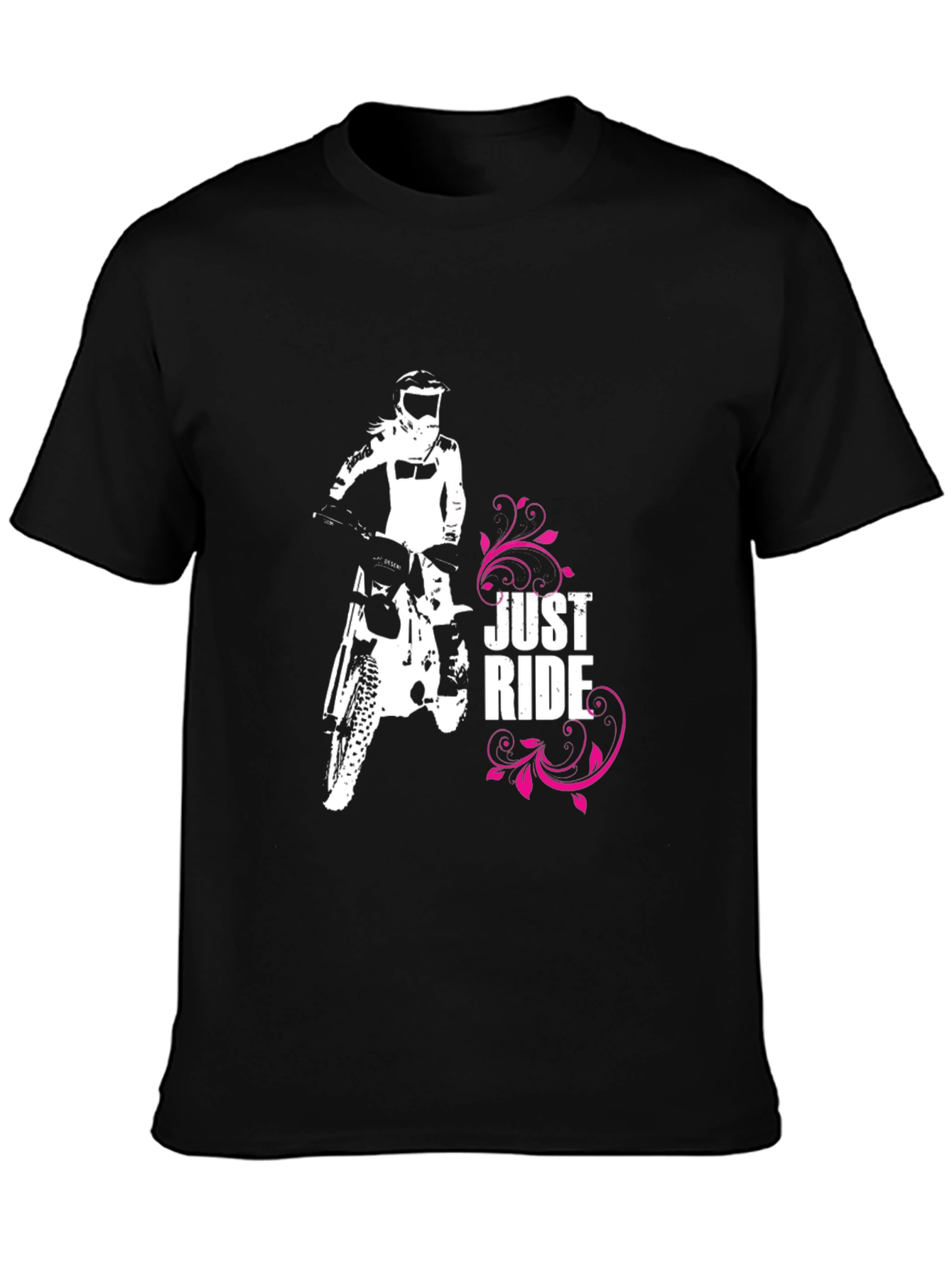 Just Ride Black Graphic Tee
