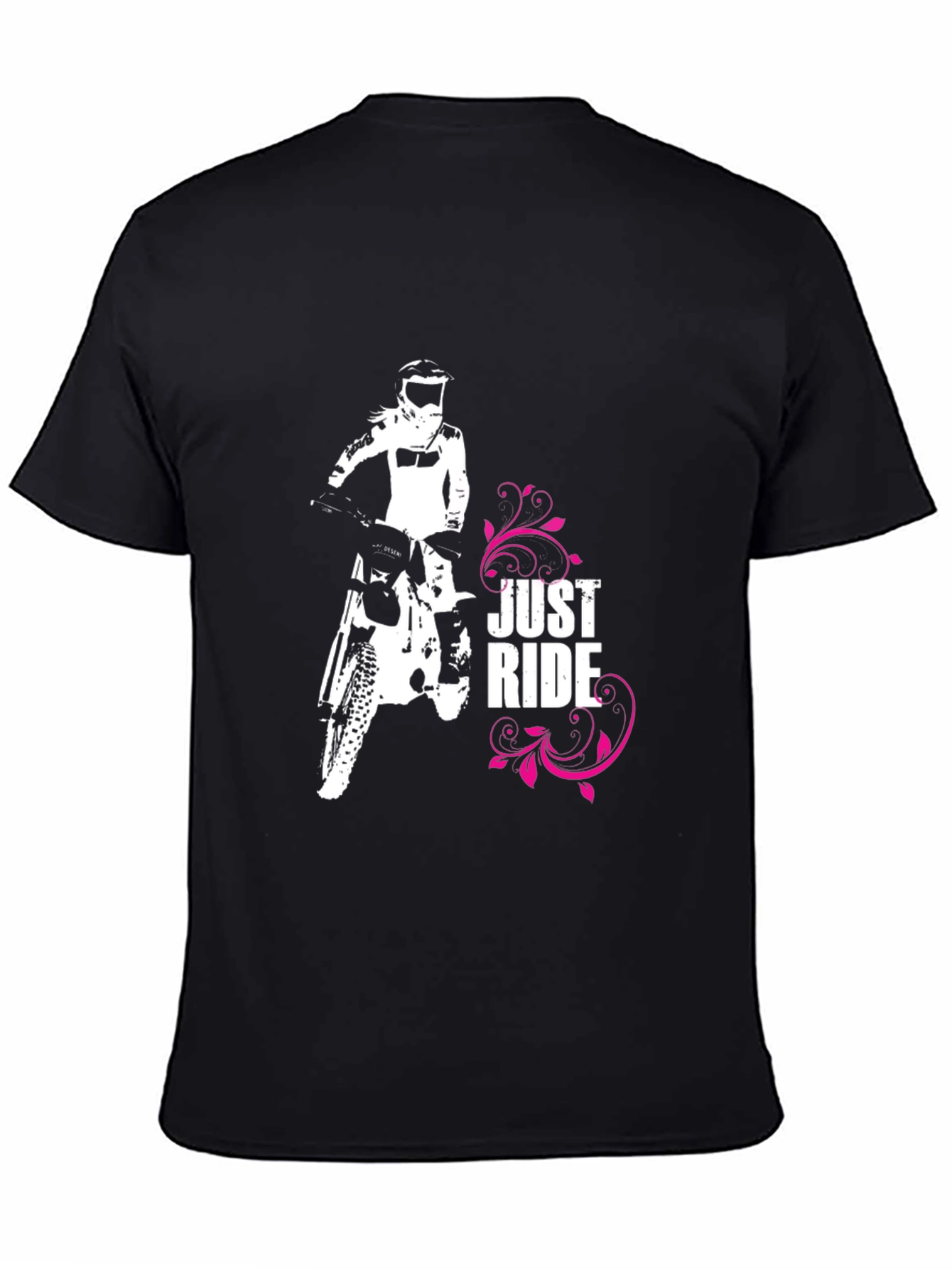Just Ride Black Graphic Tee