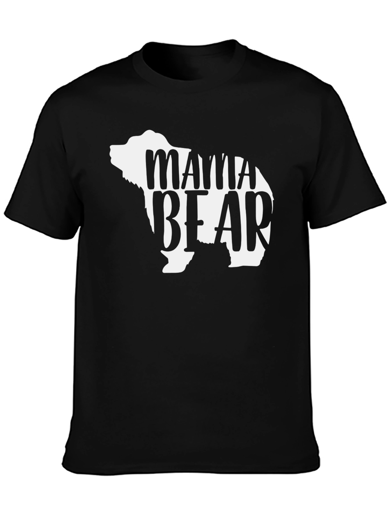 Mama Bear T-Shirt - Black Unisex