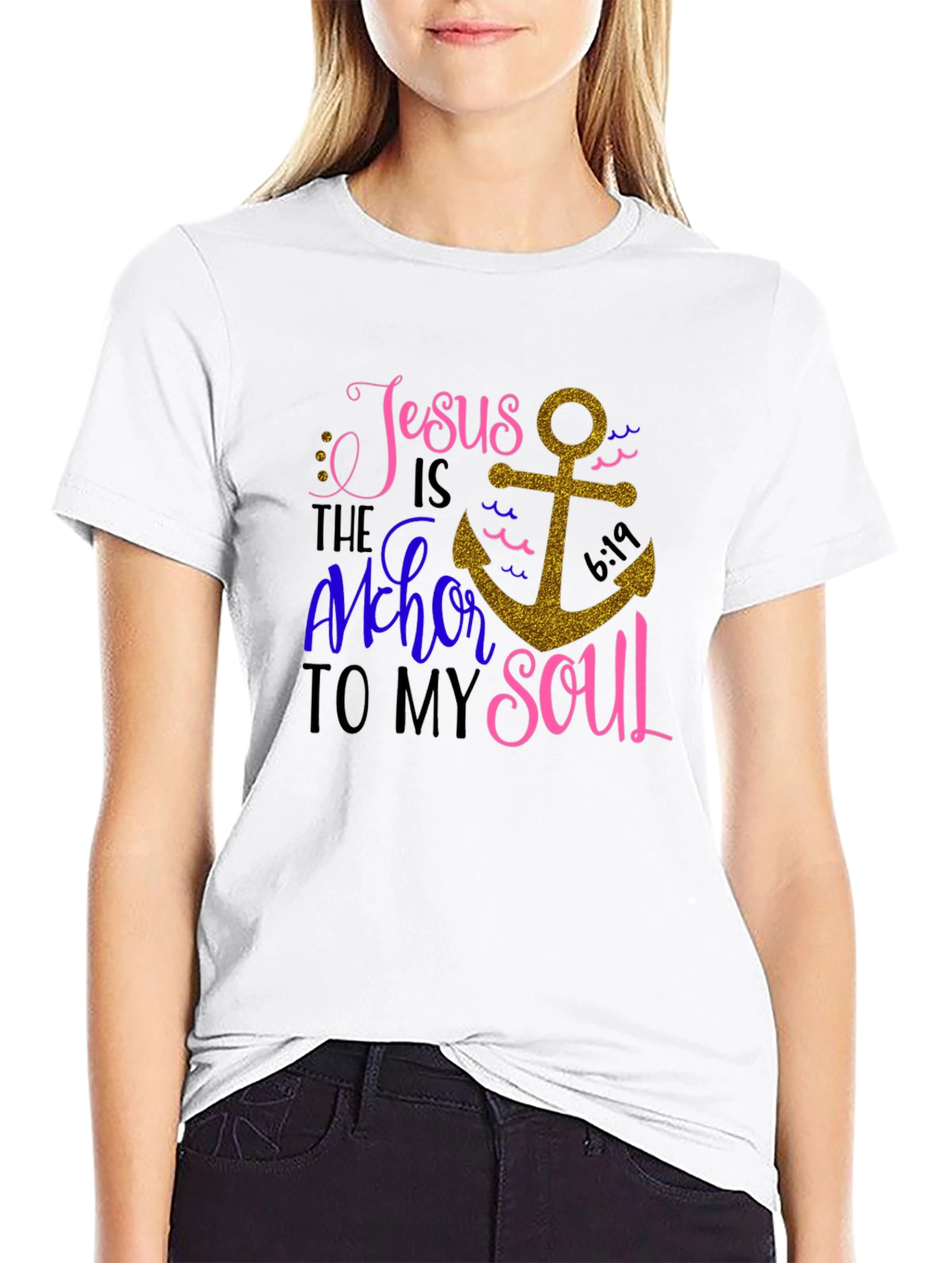 Faith-Inspired Jesus is the Anchor Graphic Tee