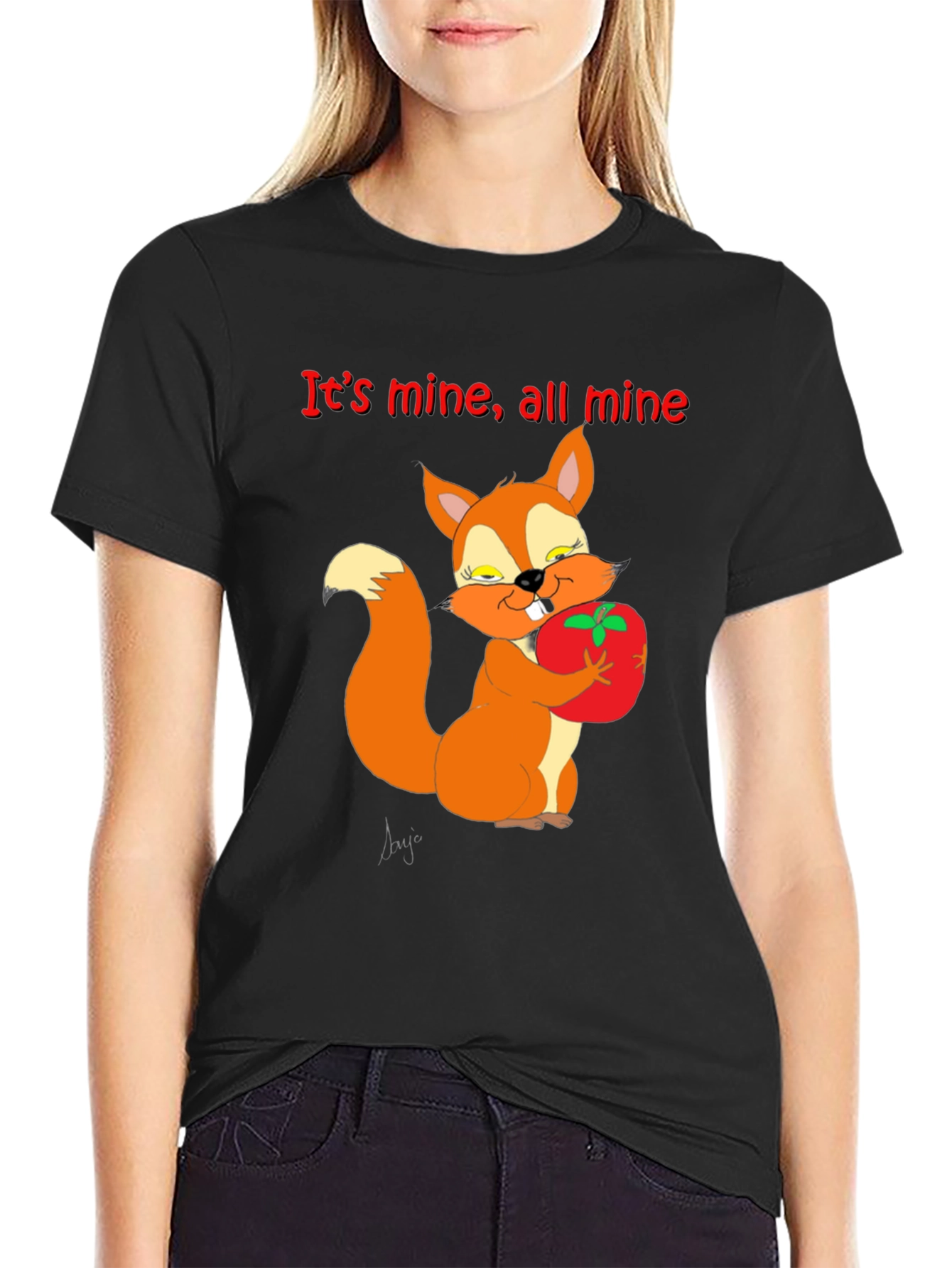 Its Mine Squirrel Graphic T-Shirt