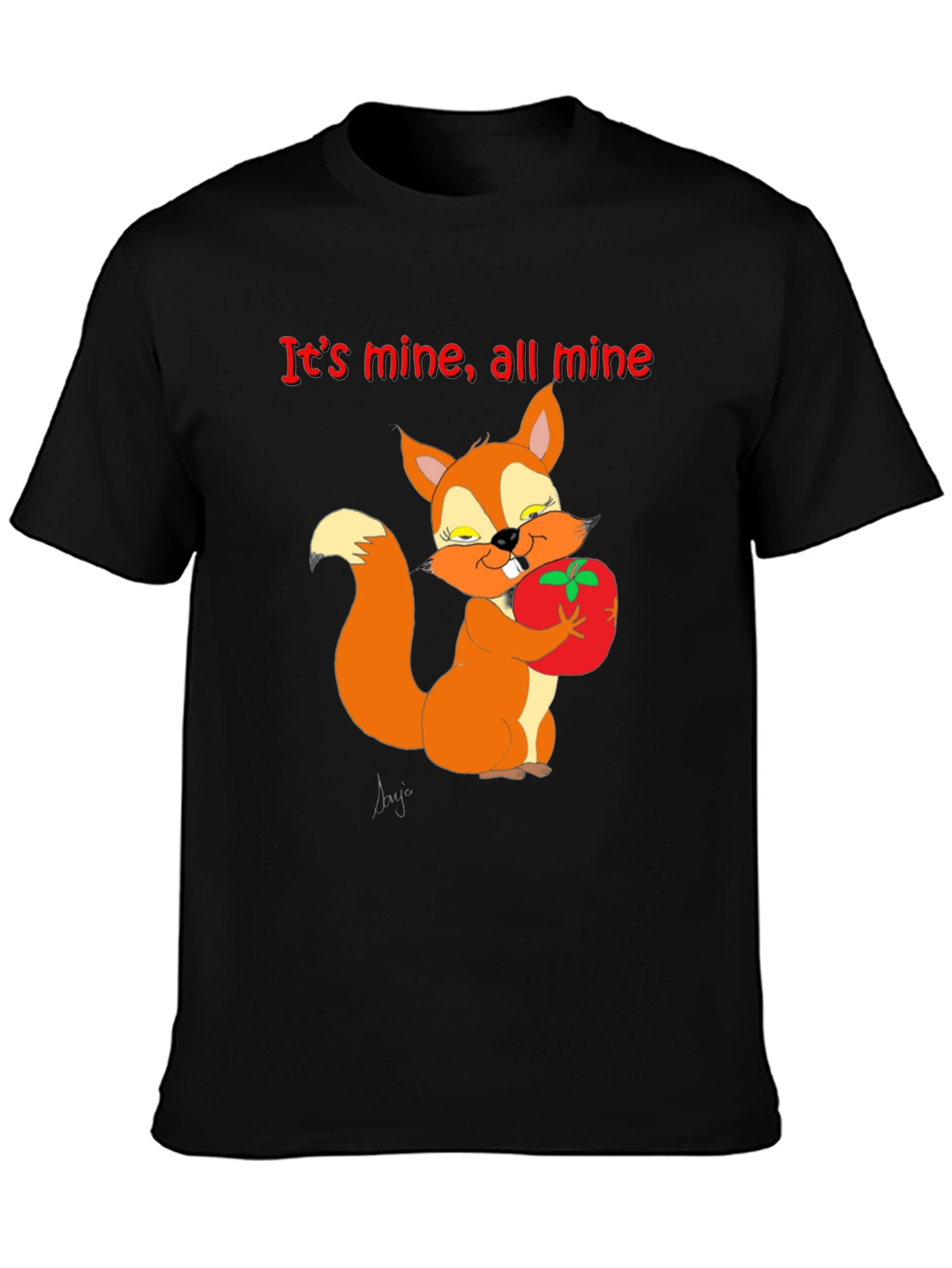 Its Mine Squirrel Graphic T-Shirt