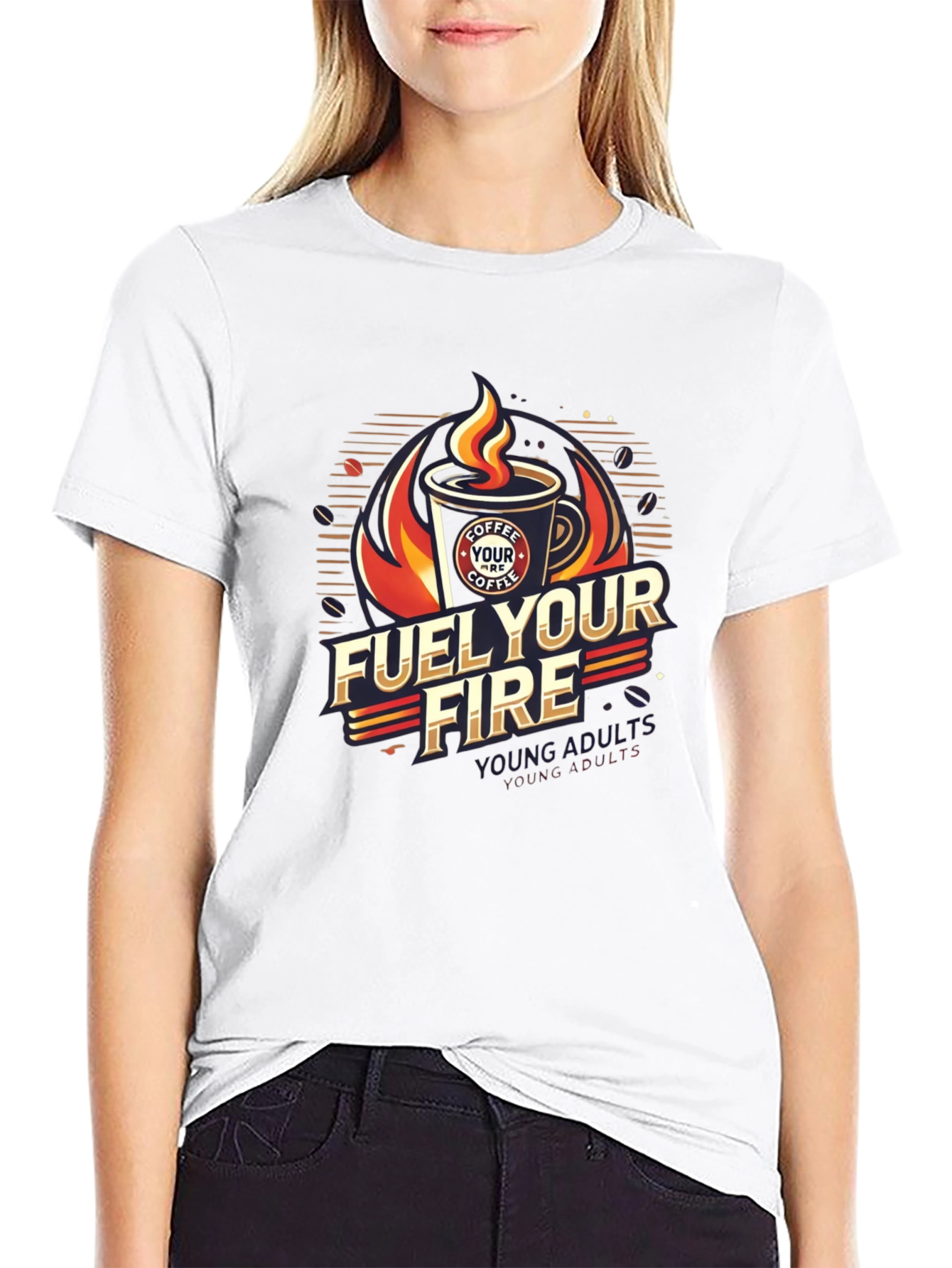 Fuel Your Fire Coffee Graphic Tee