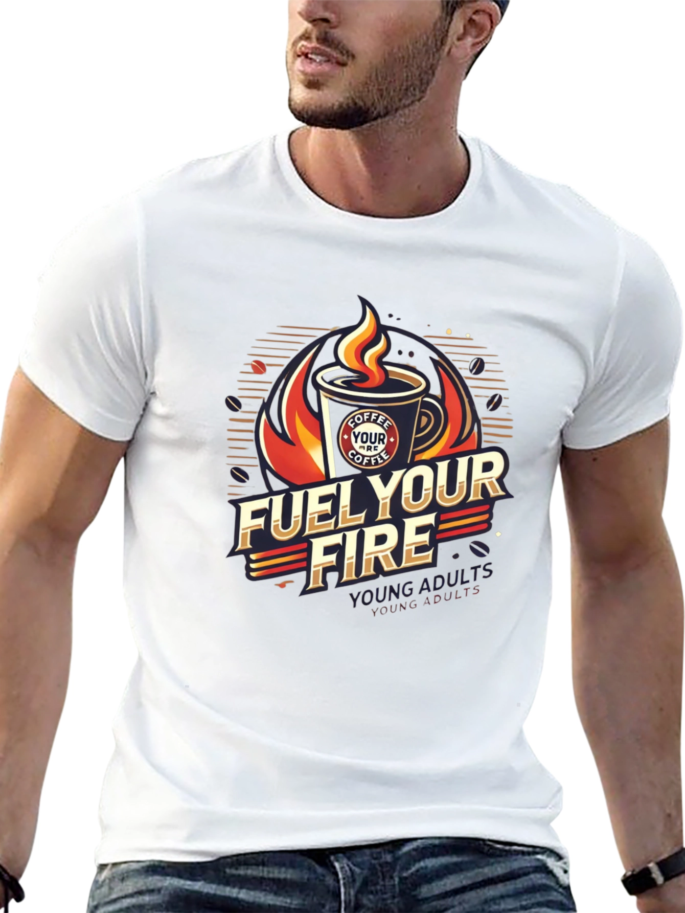 Fuel Your Fire Coffee Graphic Tee