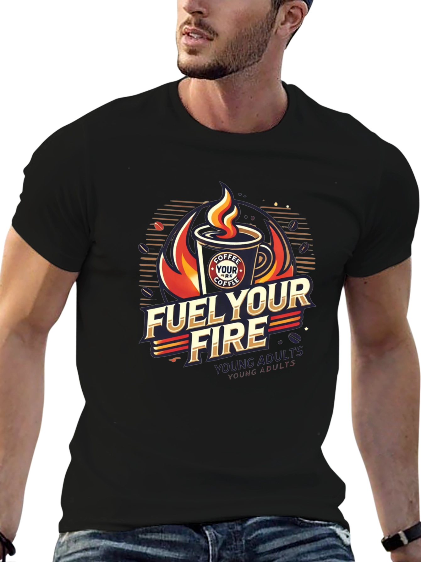 Fuel Your Fire Coffee Graphic Tee