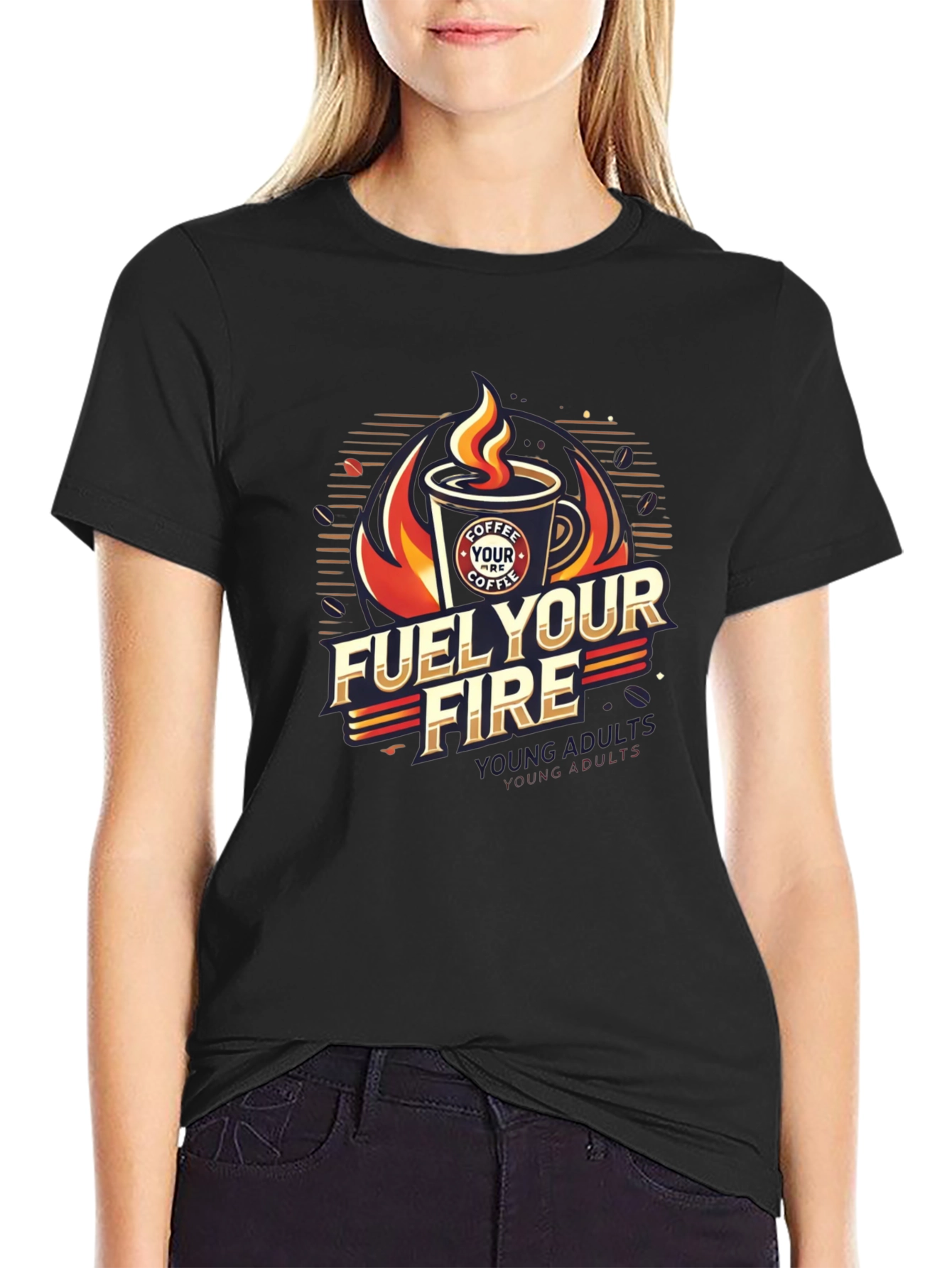 Fuel Your Fire Coffee Graphic Tee