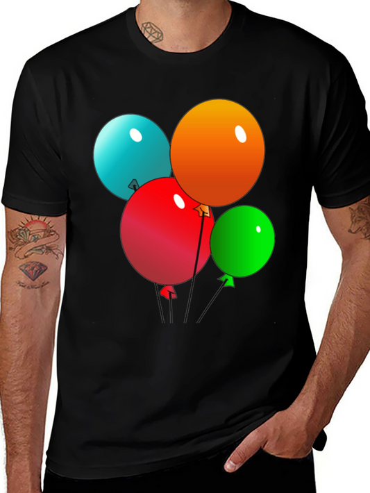 Balloon Graphic T-Shirt - Fun & Festive Tee