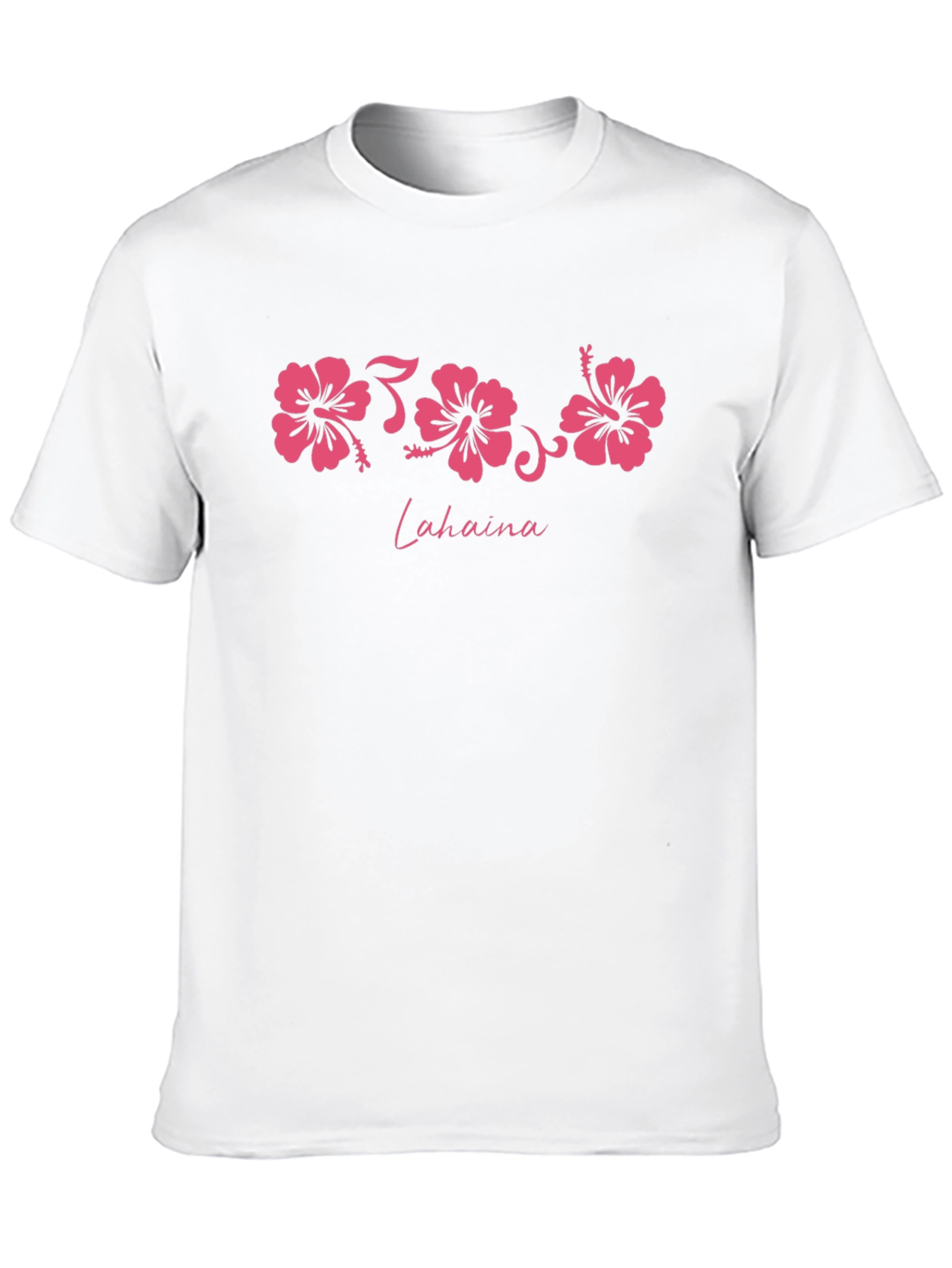 Black Lahaina Hibiscus Graphic Tee