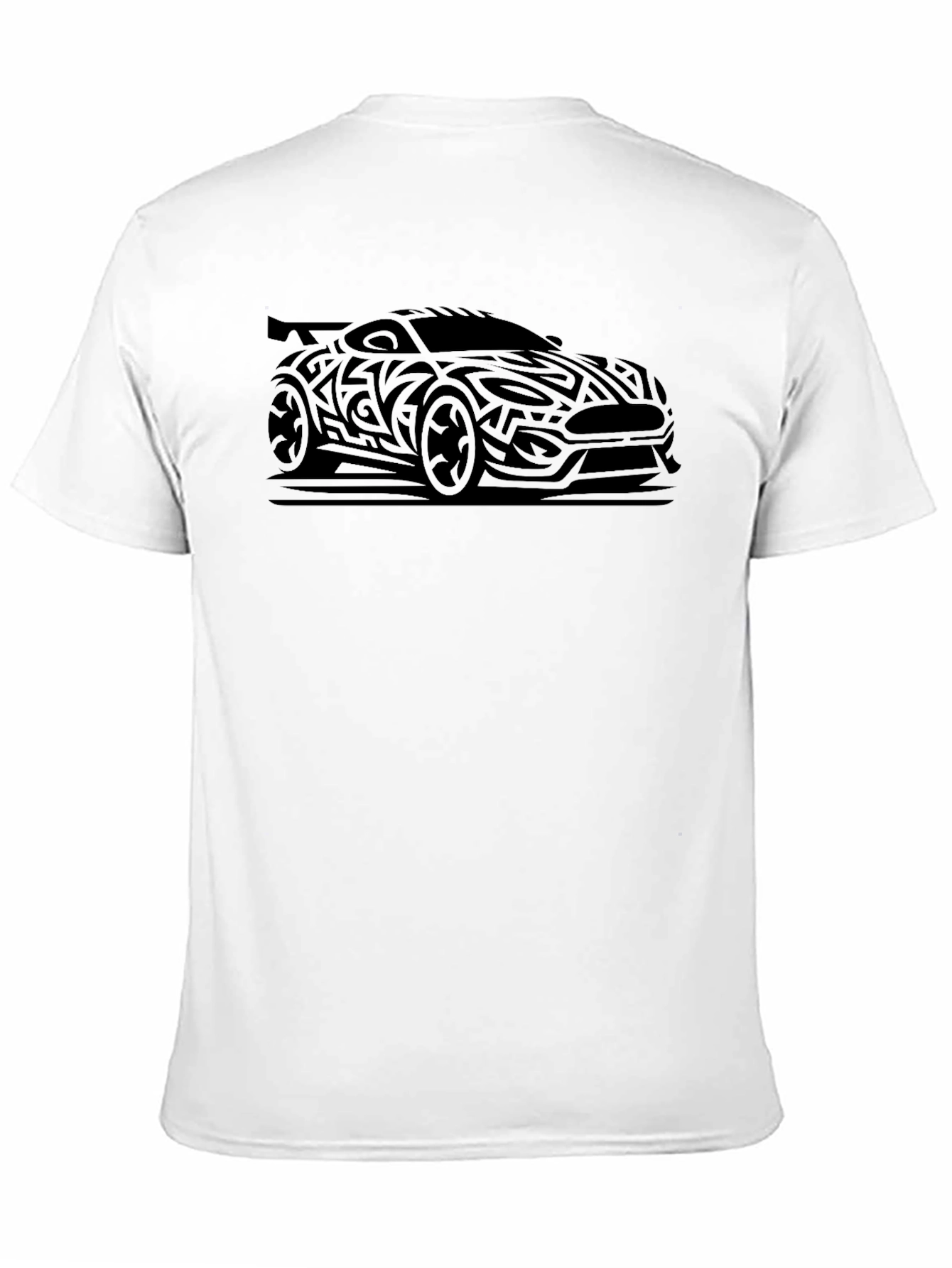 Tribal Car Design Black T-Shirt