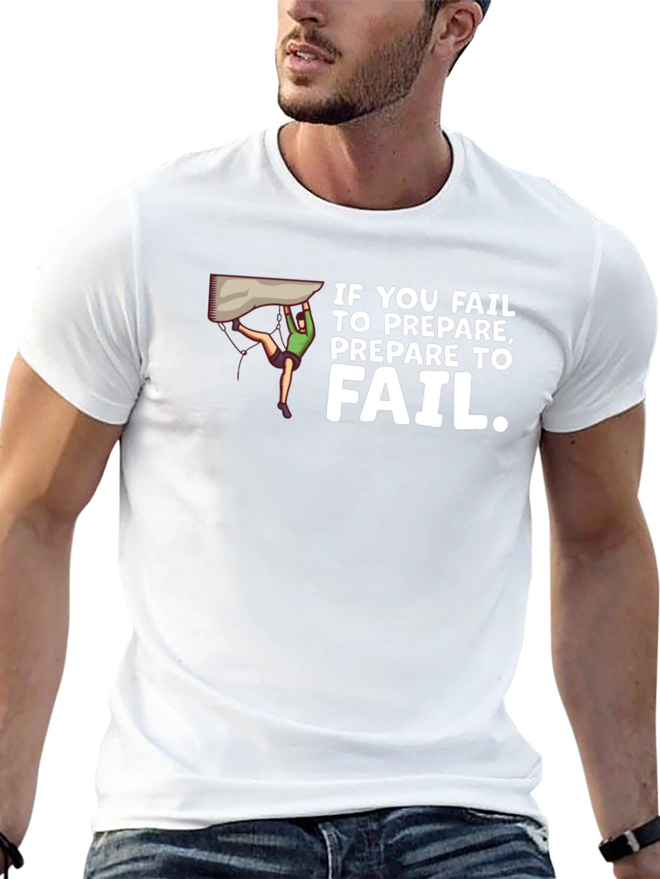 If You Fail Prepare to Fail Black T-Shirt