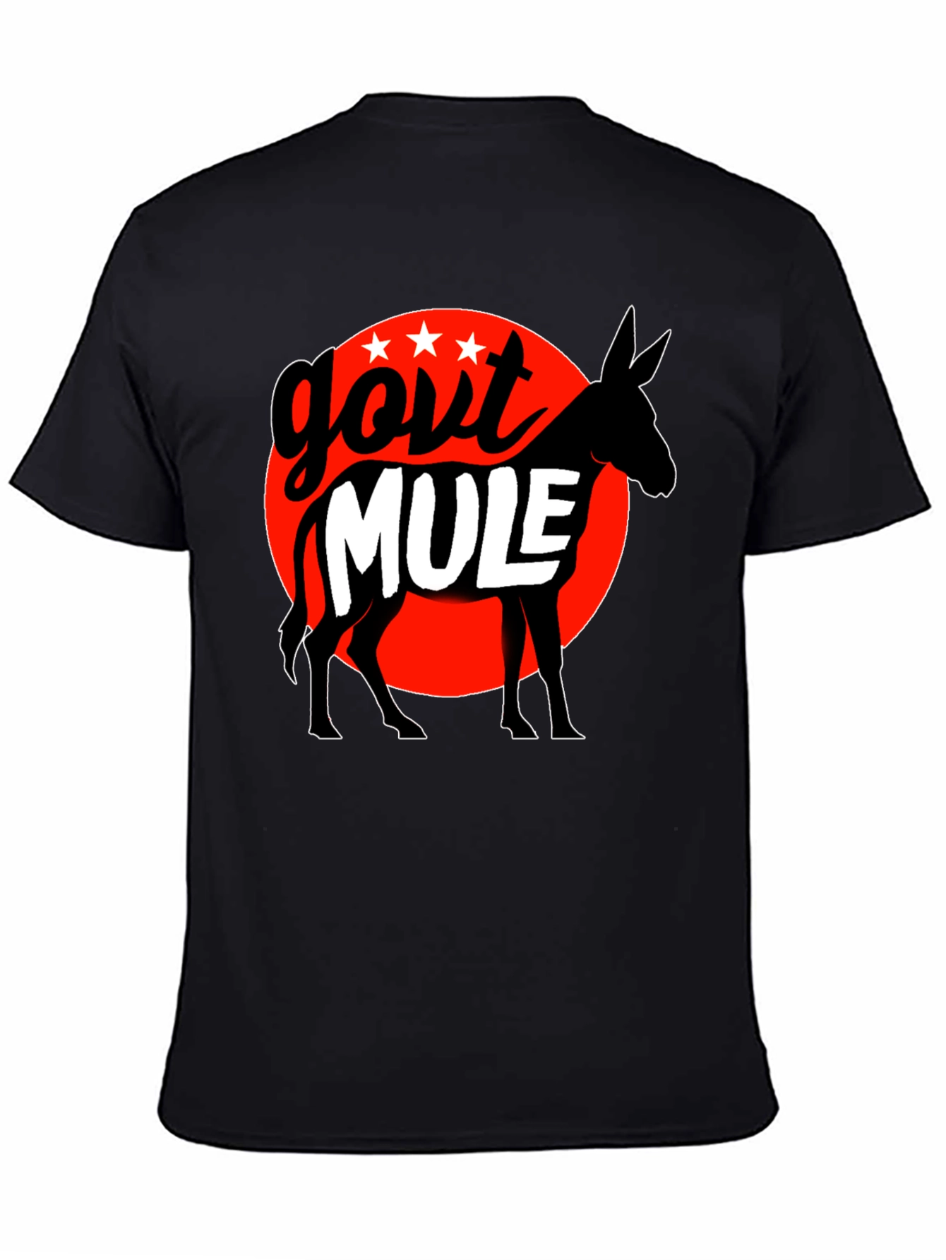 Govt Mule Graphic T-Shirt - Black Cotton Tee