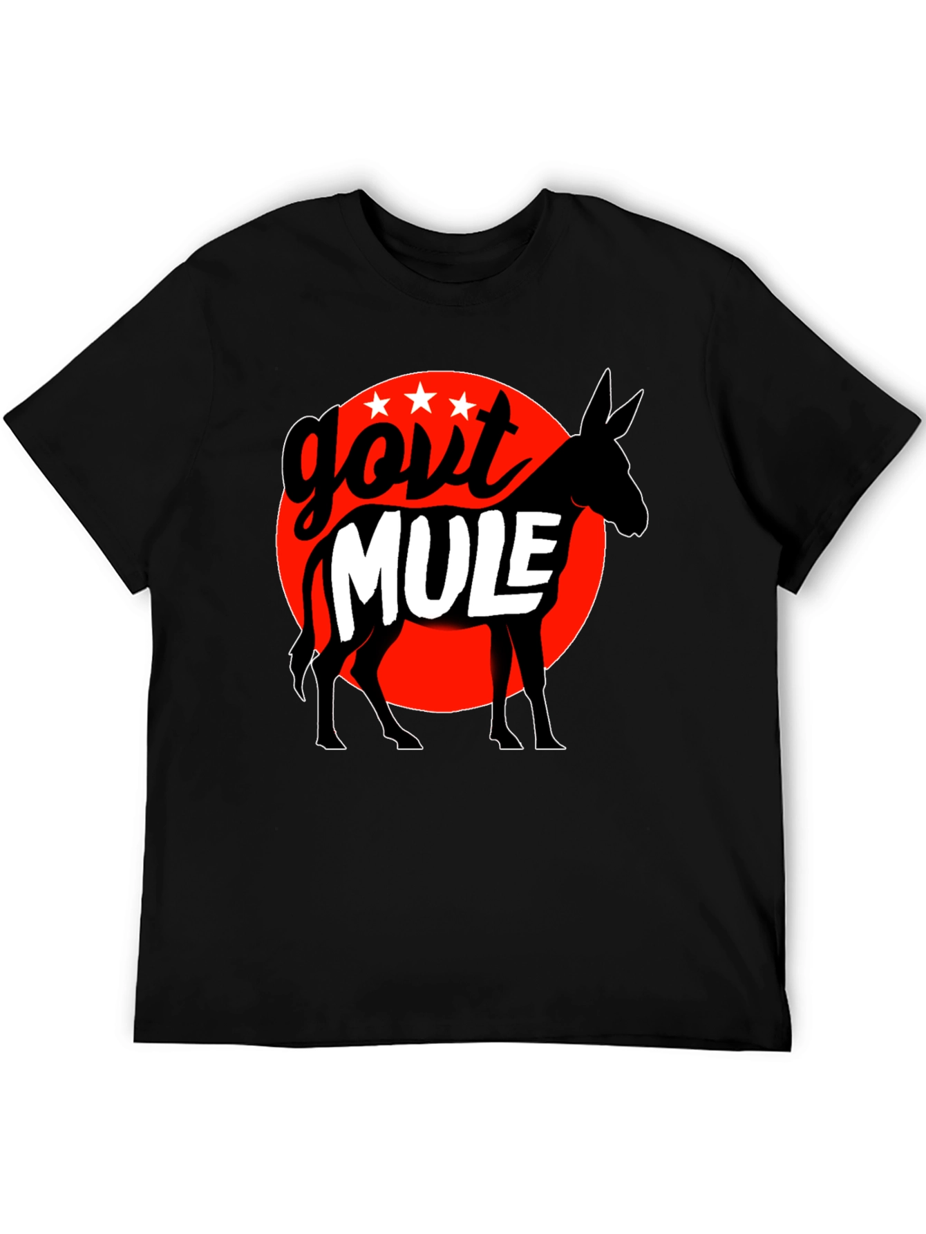 Govt Mule Graphic T-Shirt - Black Cotton Tee