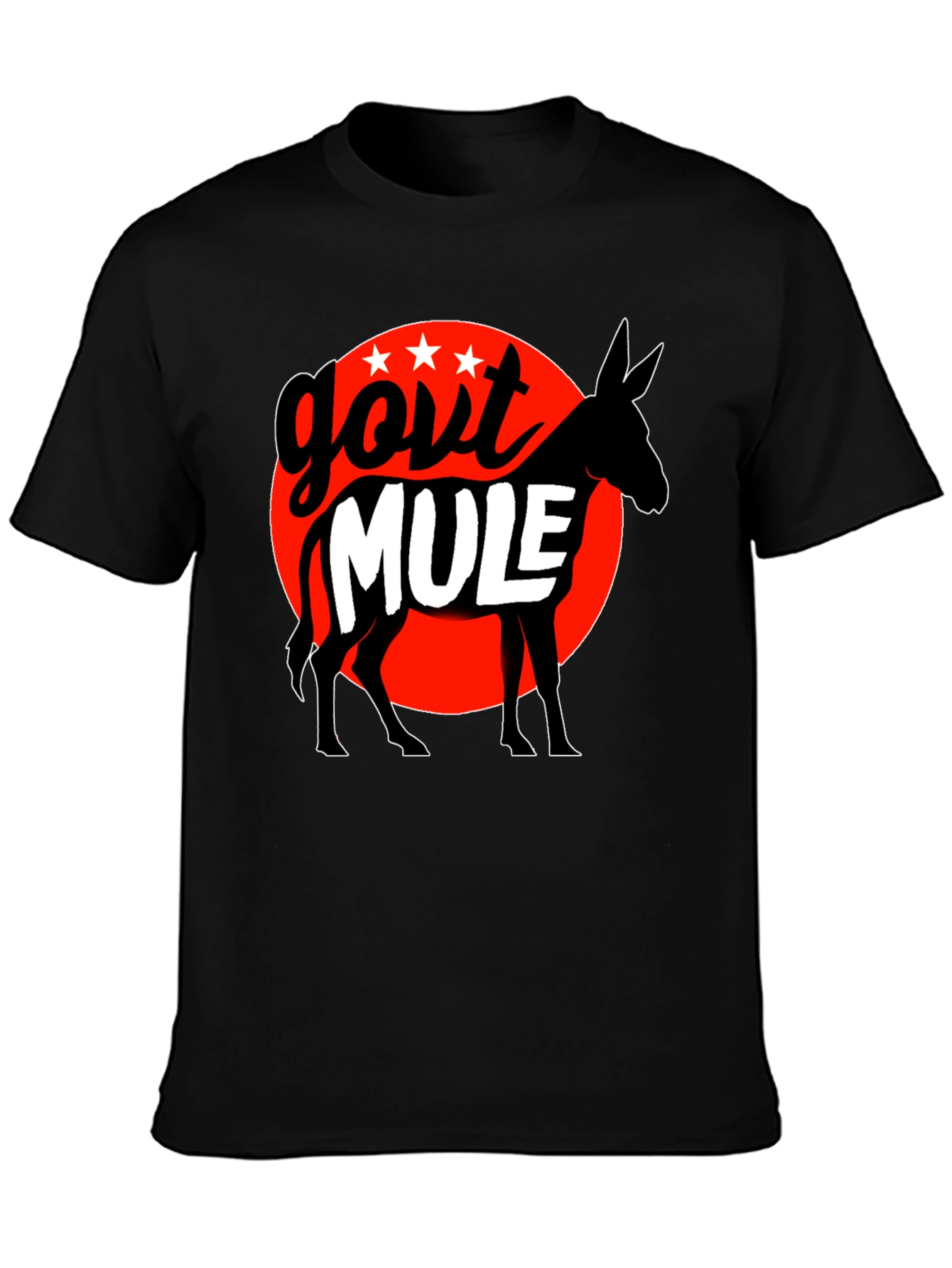 Govt Mule Graphic T-Shirt - Black Cotton Tee