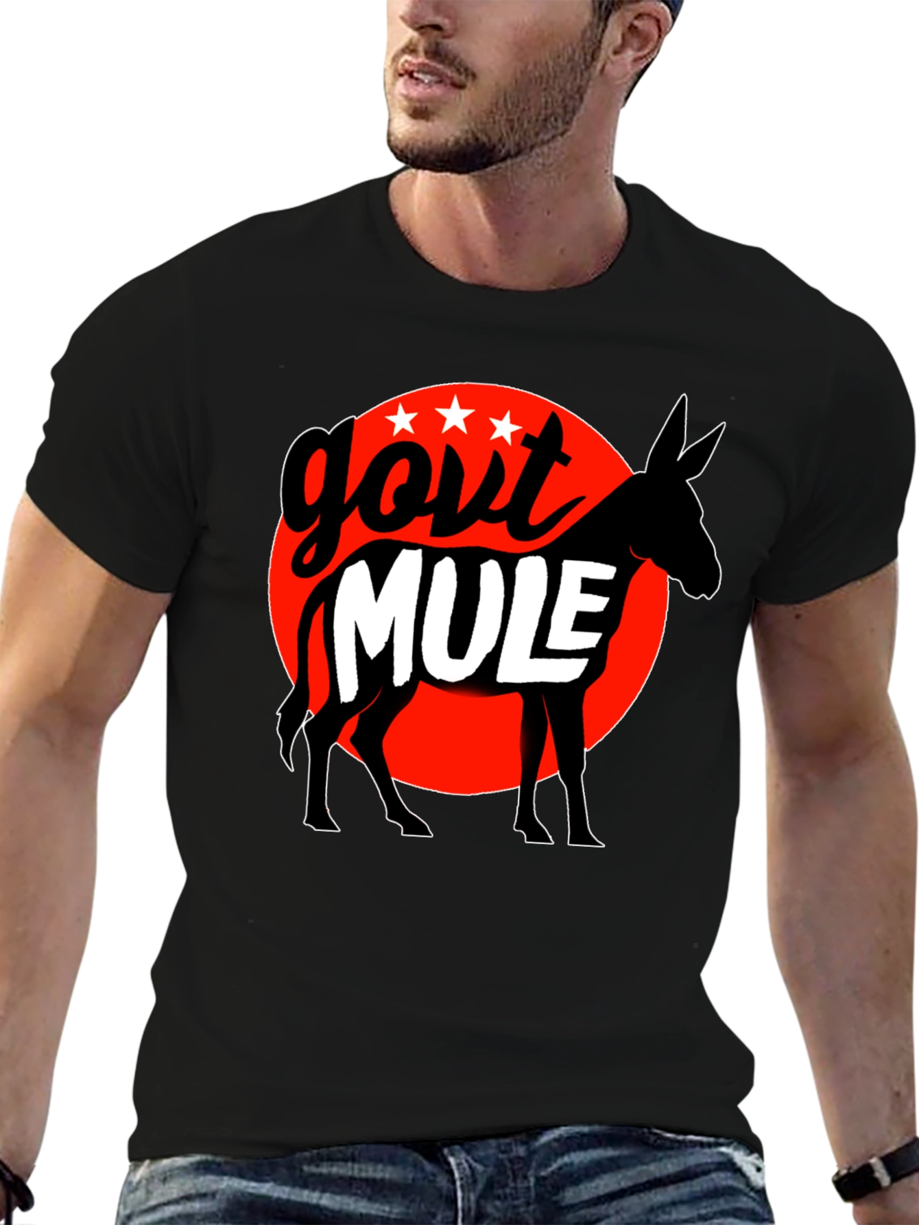 Govt Mule Graphic T-Shirt - Black Cotton Tee