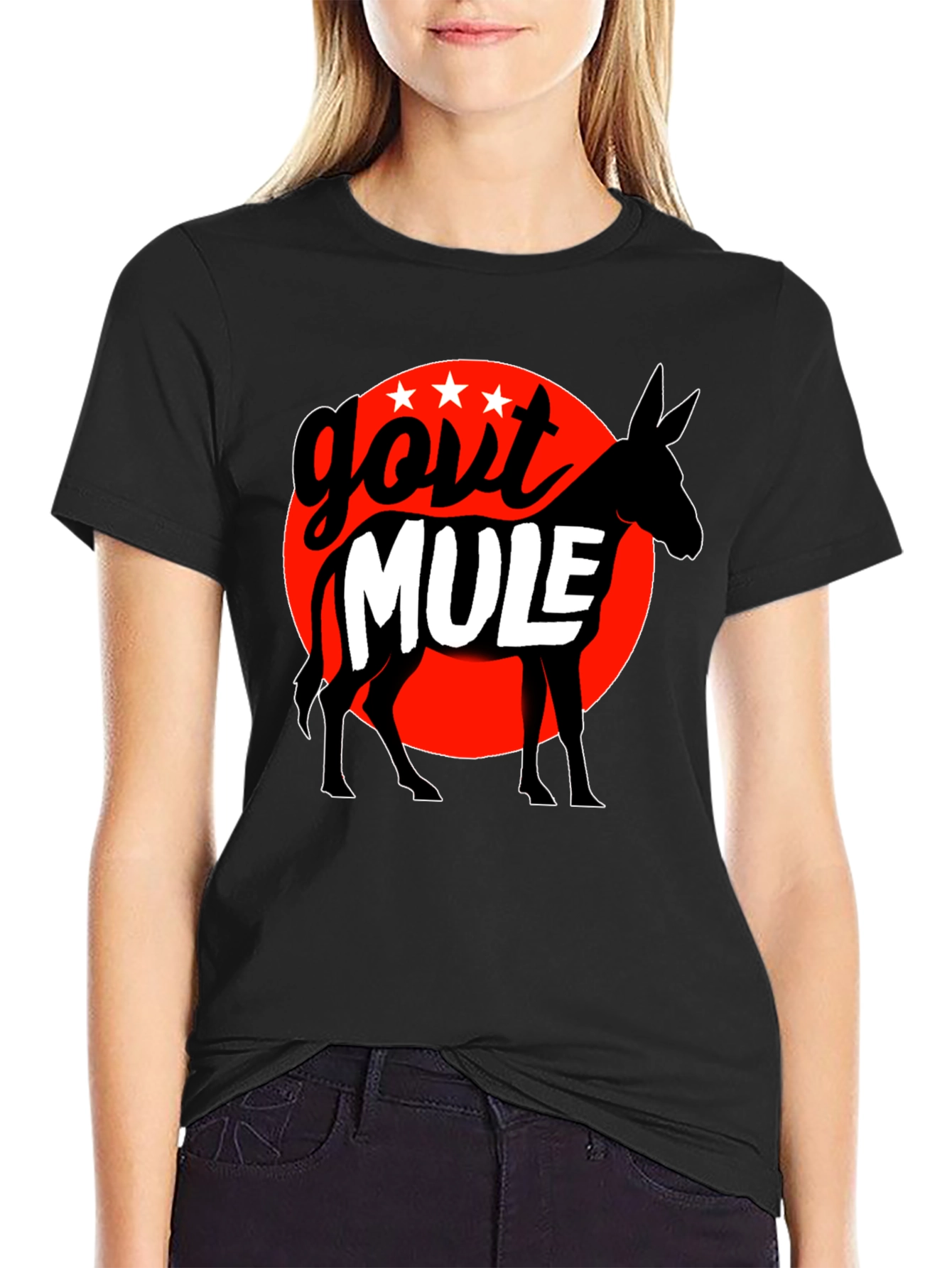 Govt Mule Graphic T-Shirt - Black Cotton Tee