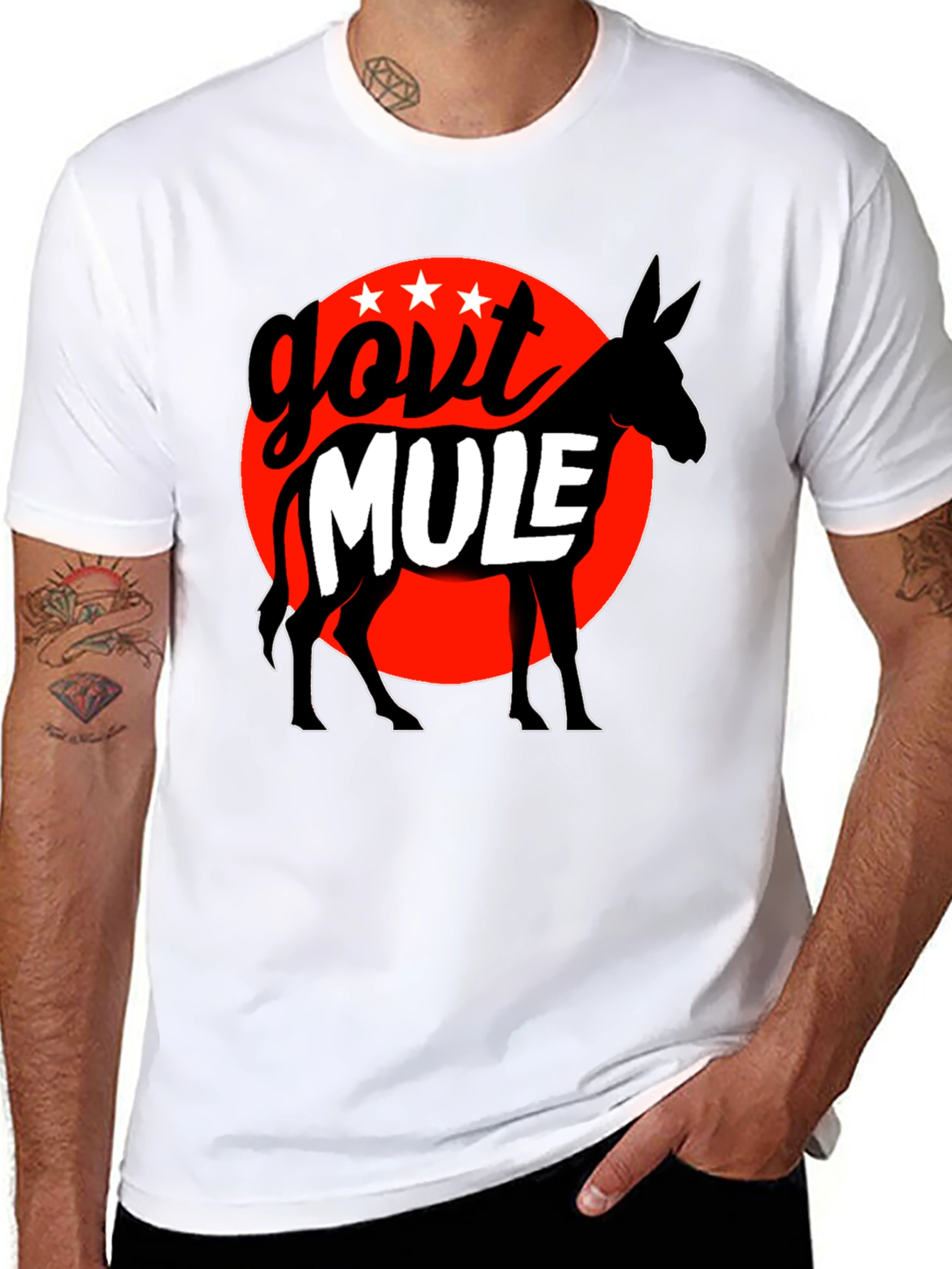 Govt Mule Graphic T-Shirt - Black Cotton Tee