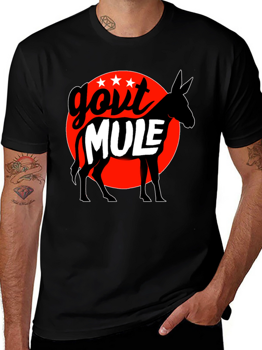 Govt Mule Graphic T-Shirt - Black Cotton Tee