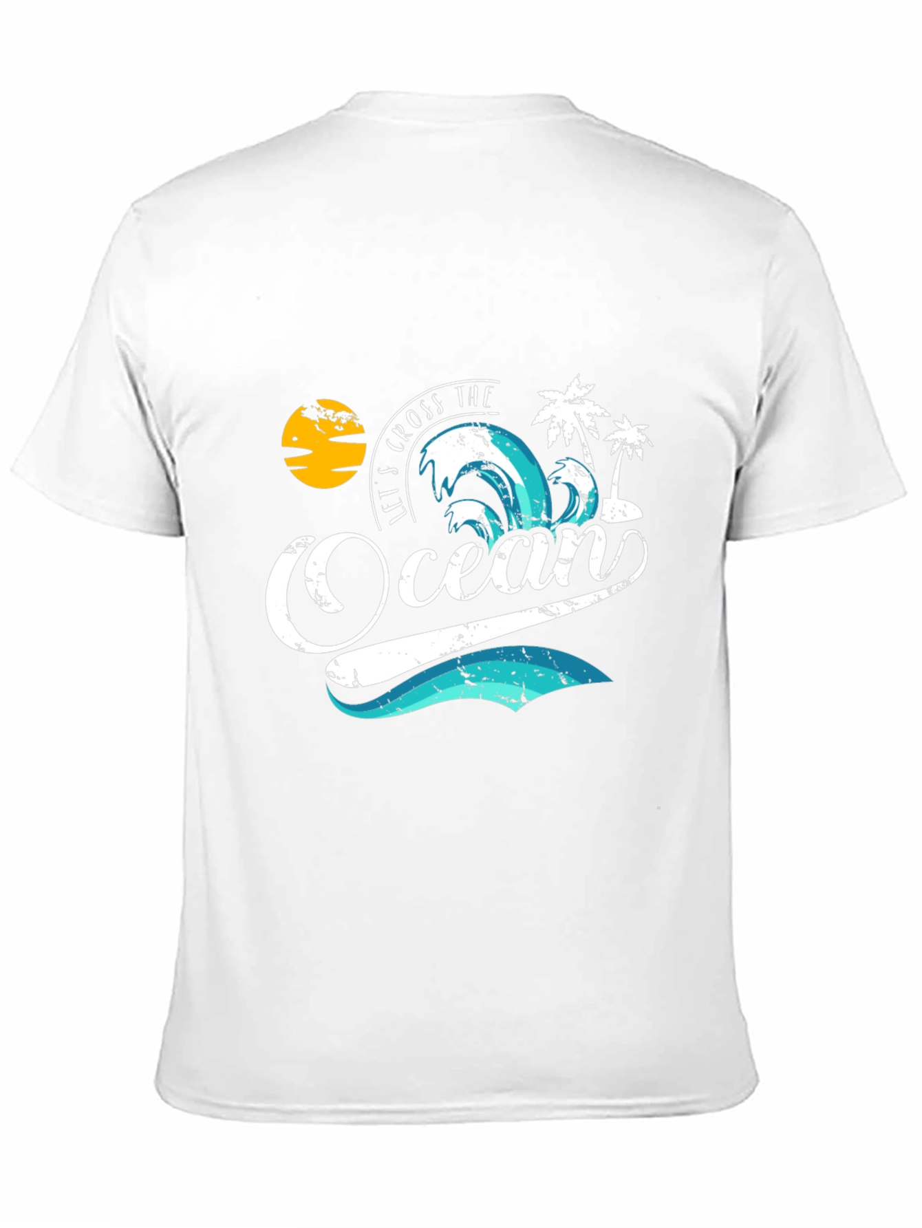Ocean Wave Graphic Tee - Black T-Shirt