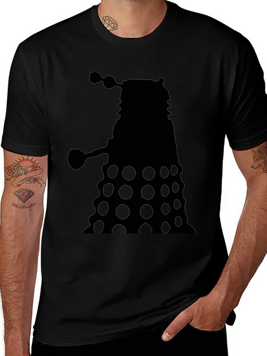 Dalek Silhouette Black T-Shirt