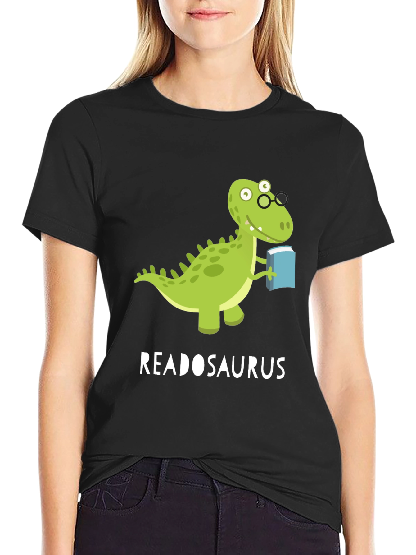 Readosaurus T-Shirt - Book Loving Dinosaur Tee