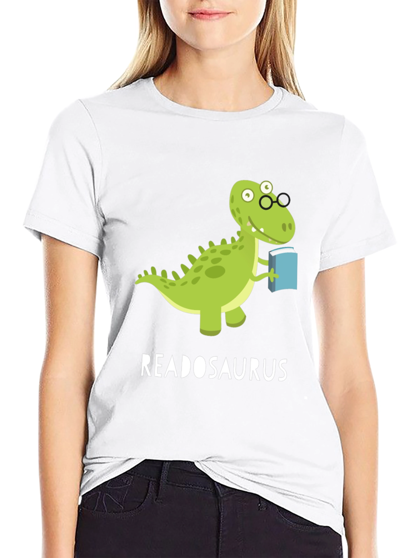 Readosaurus T-Shirt - Book Loving Dinosaur Tee