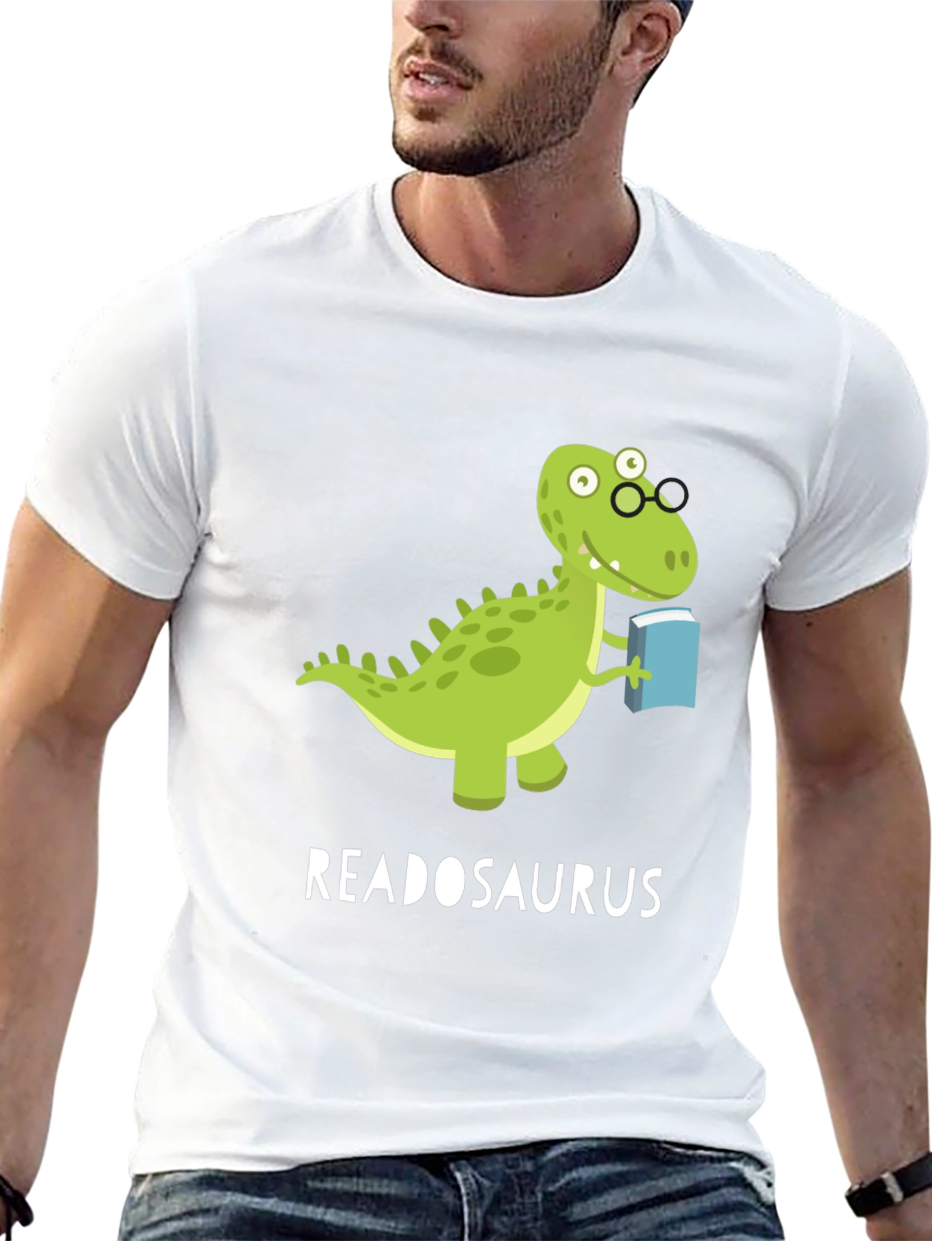 Readosaurus T-Shirt - Book Loving Dinosaur Tee