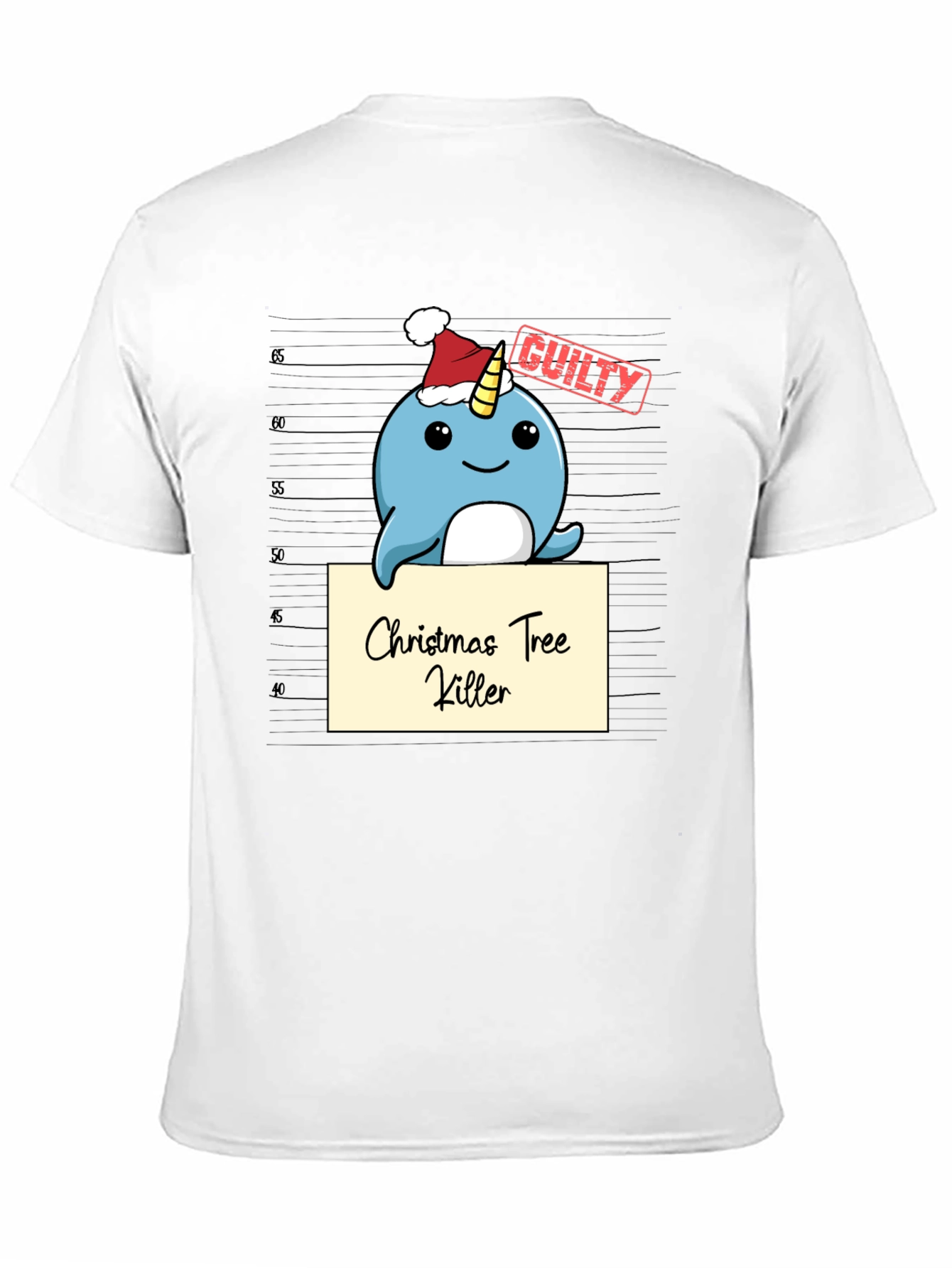 Christmas Tree Killer Narwhal T-Shirt