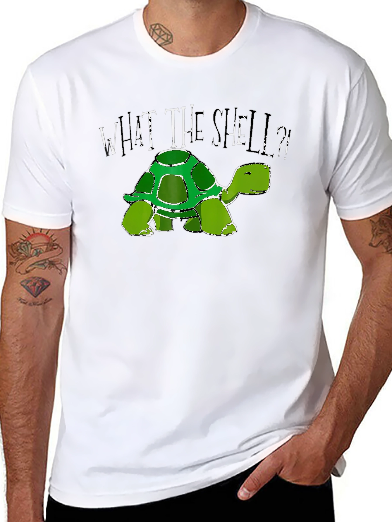 What the Shell T-Shirt - Turtle Graphic Tee