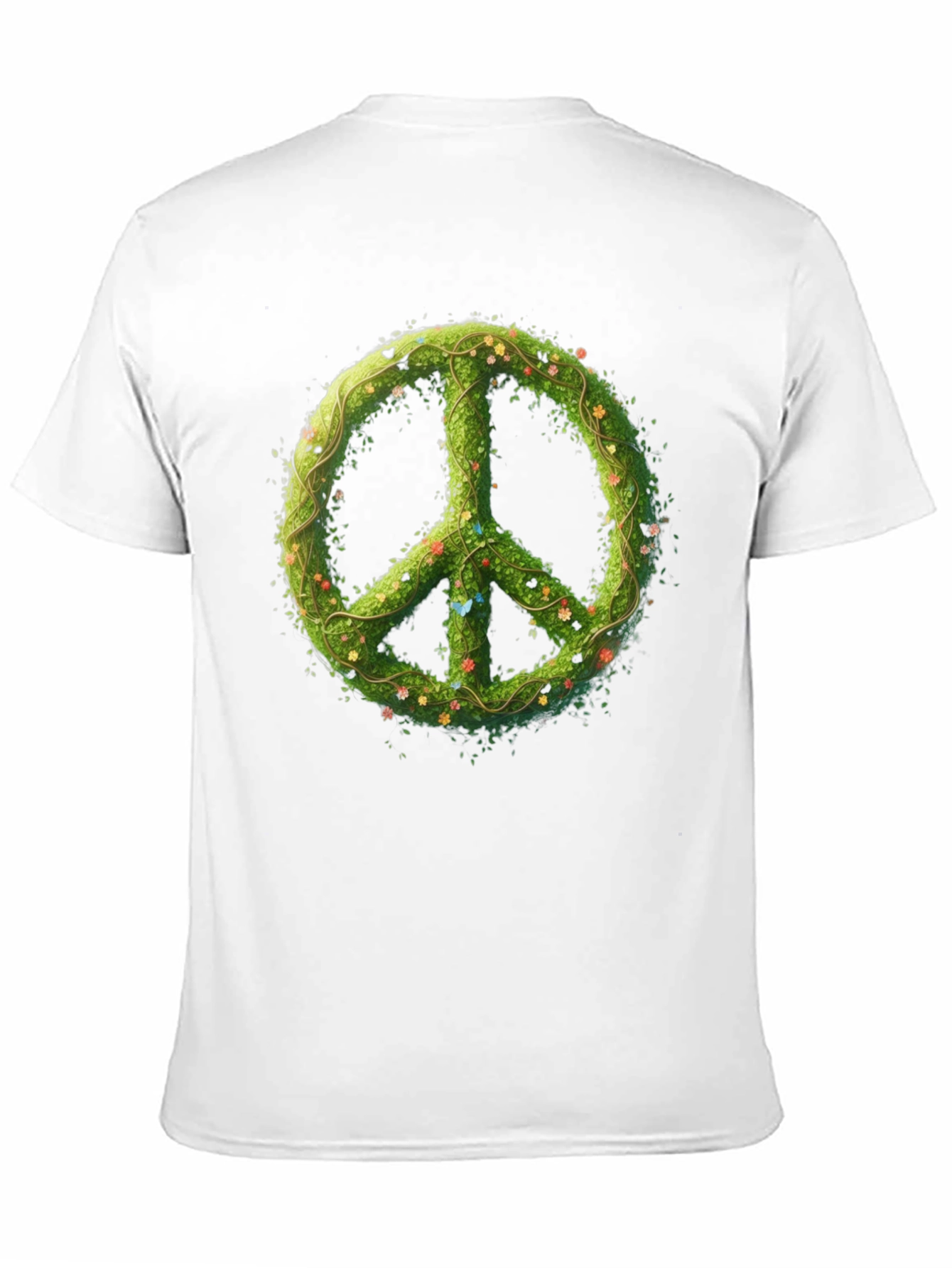 Nature Peace Sign Black Graphic Tee