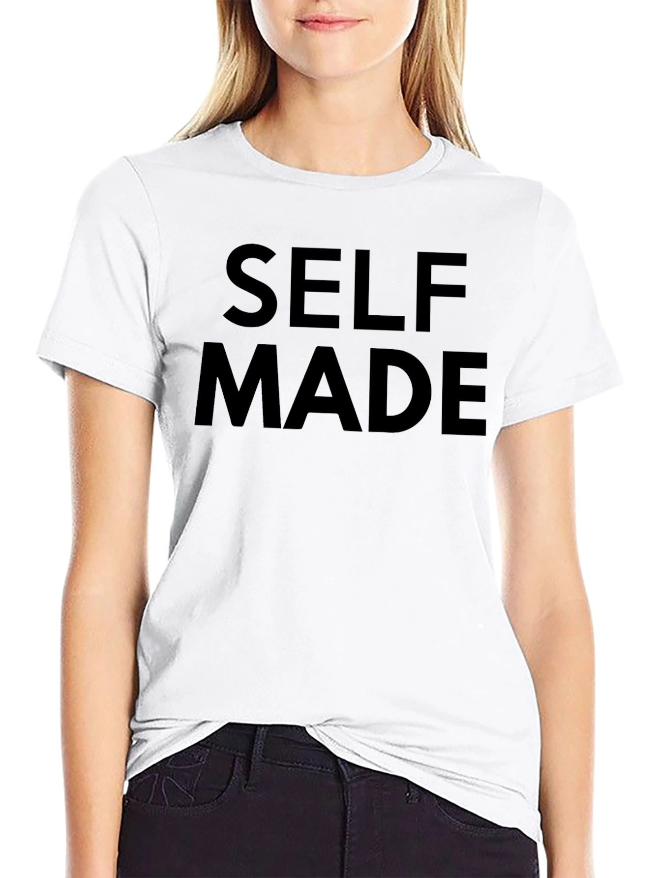 Self Made Black Graphic Tee