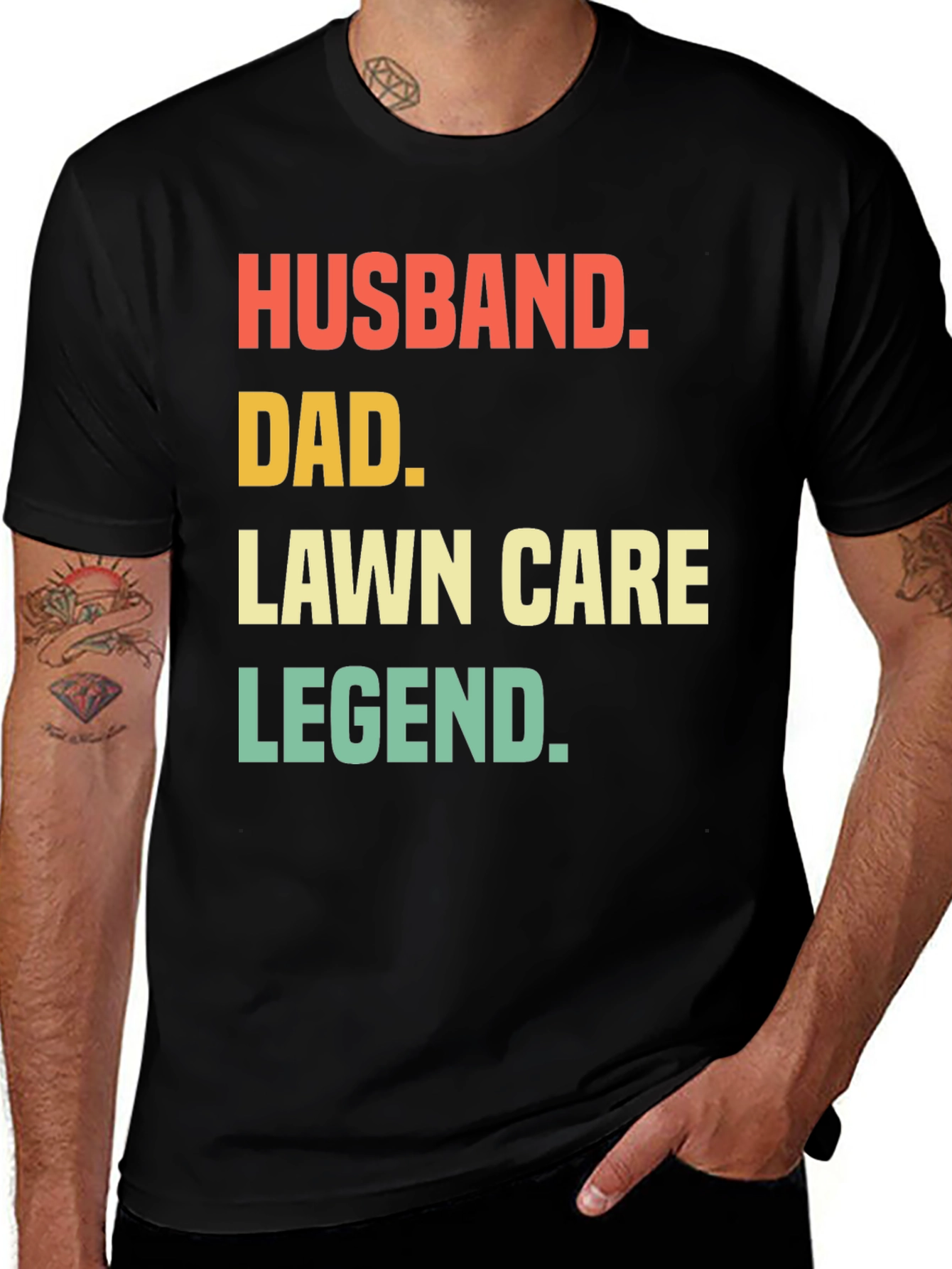 Husband Dad Lawn Care Legend Graphic Tee