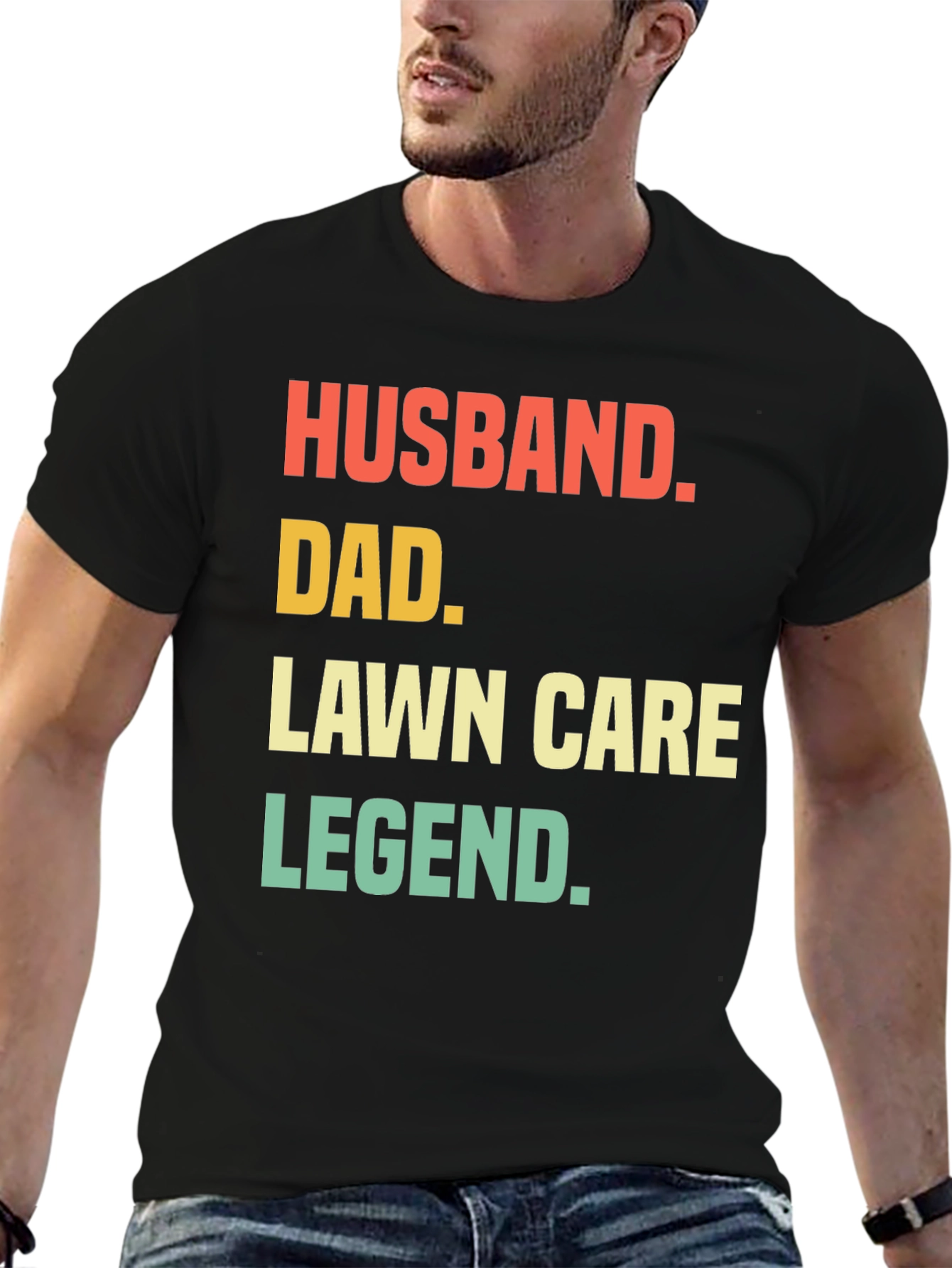 Husband Dad Lawn Care Legend Graphic Tee
