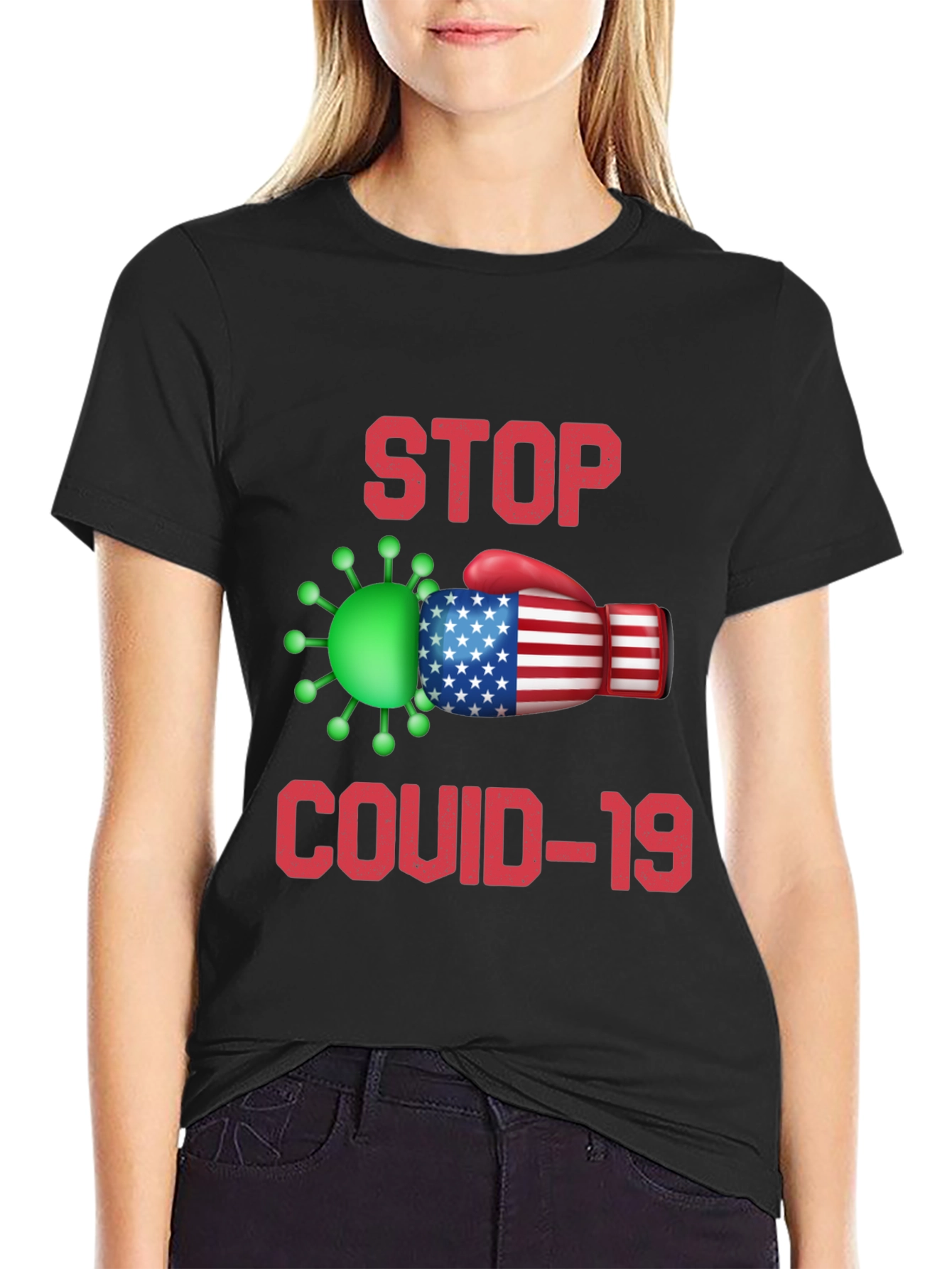 Stop COVID-19 Patriotic T-Shirt