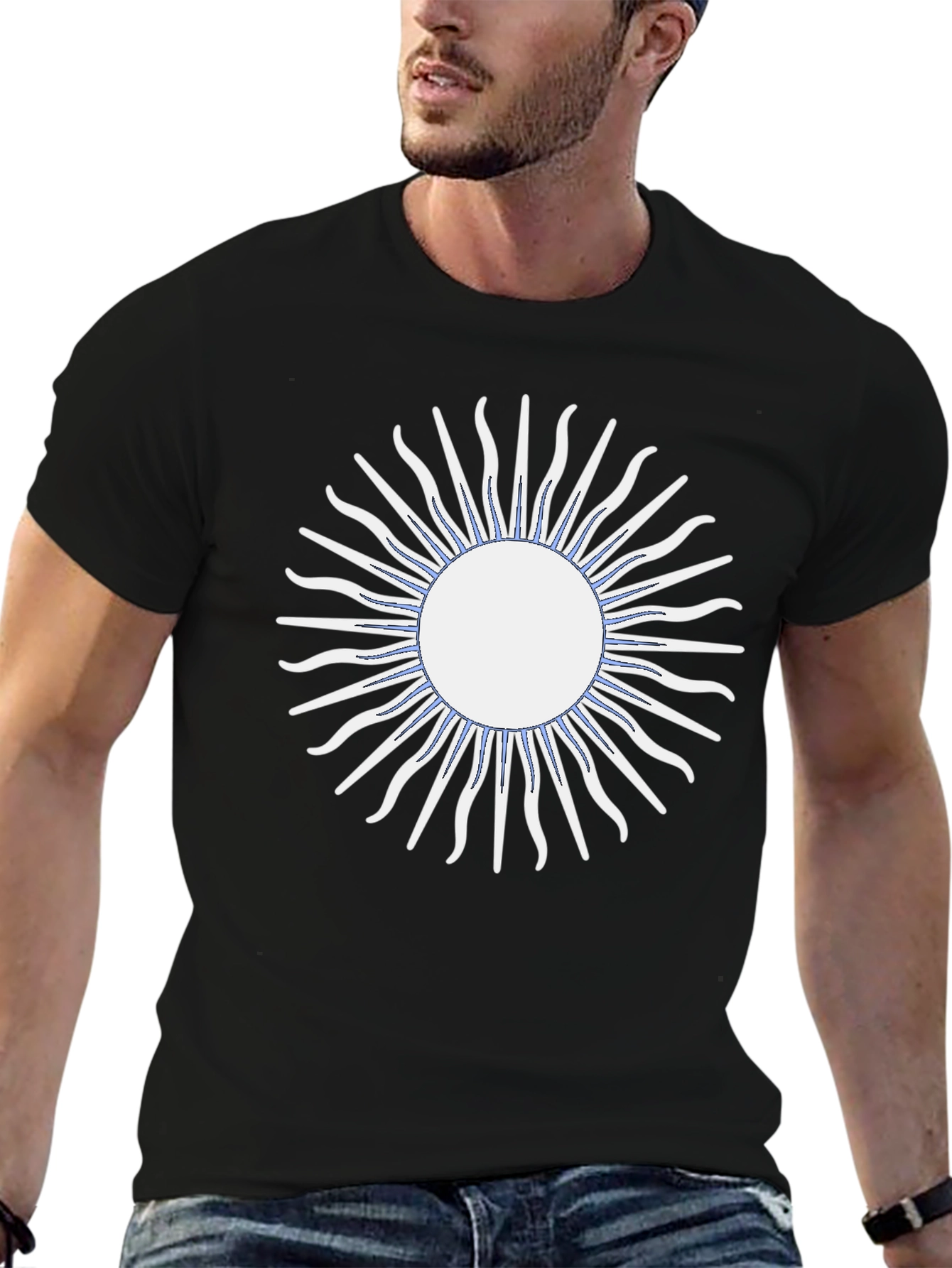 Sun Graphic Black T-Shirt