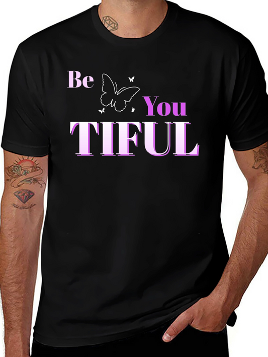 Be You TIFUL Graphic Tee - Black