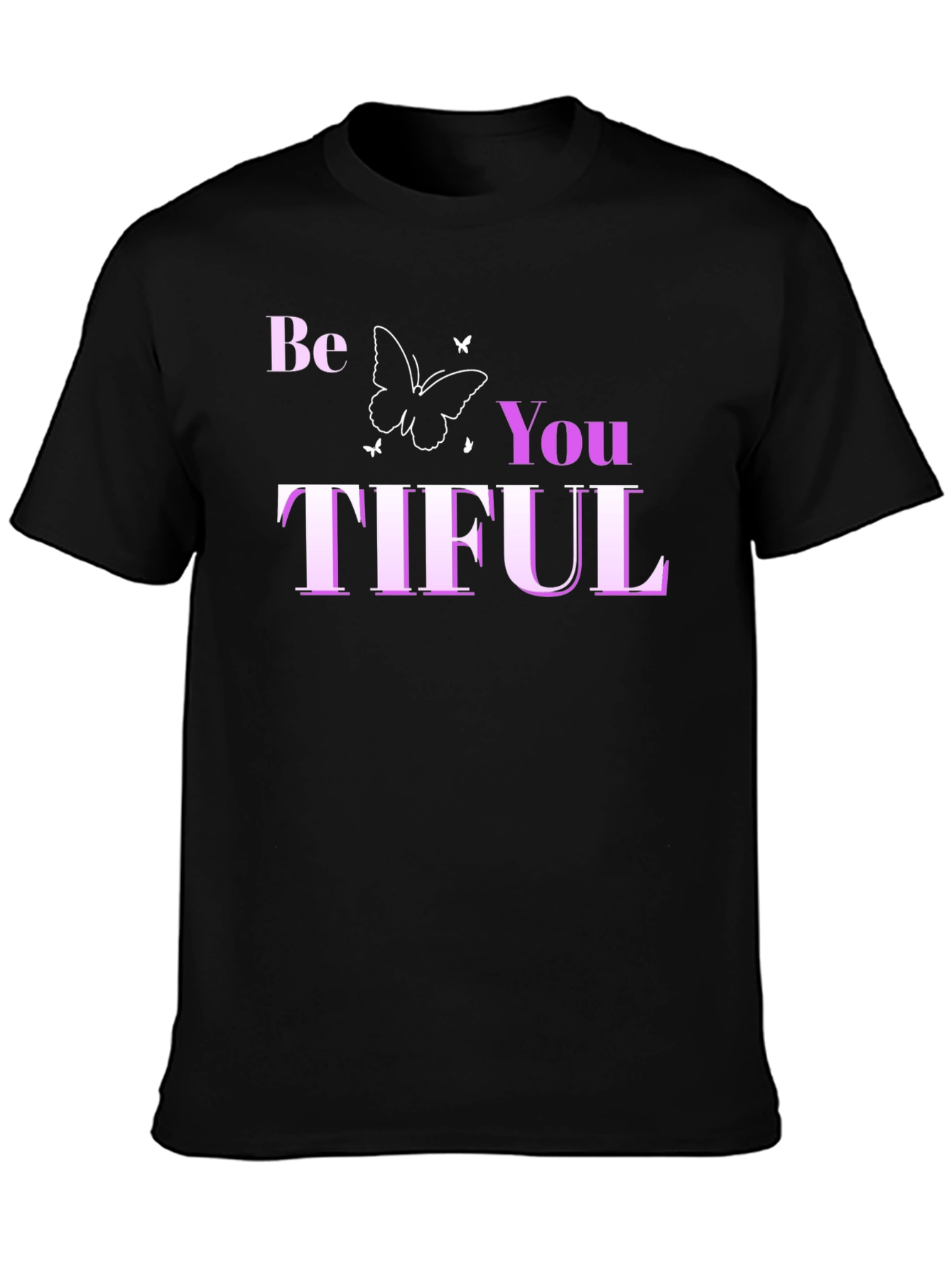 Be You TIFUL Graphic Tee - Black