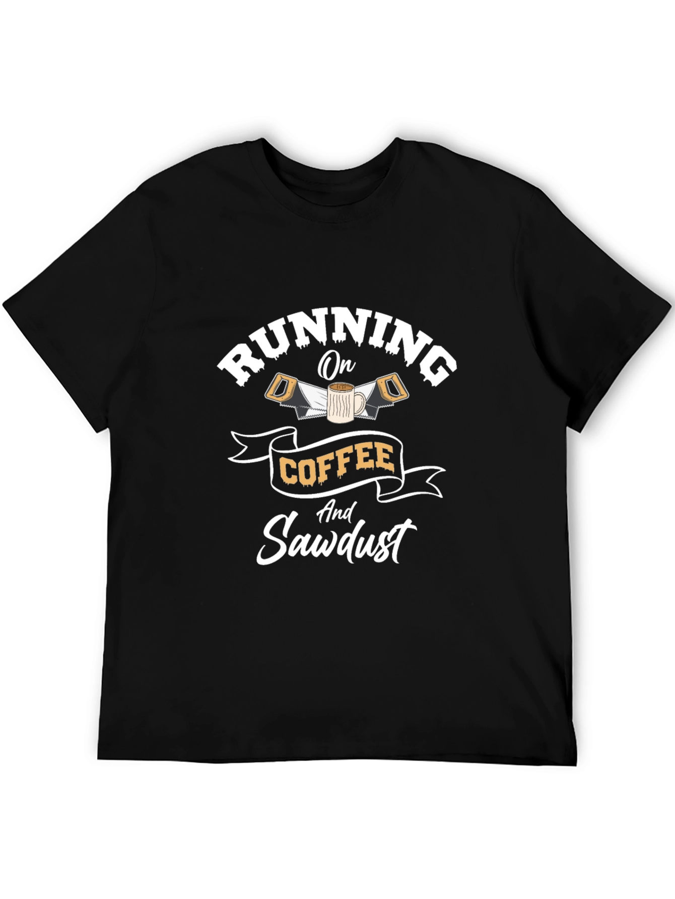 Running on Coffee & Sawdust Graphic T-Shirt
